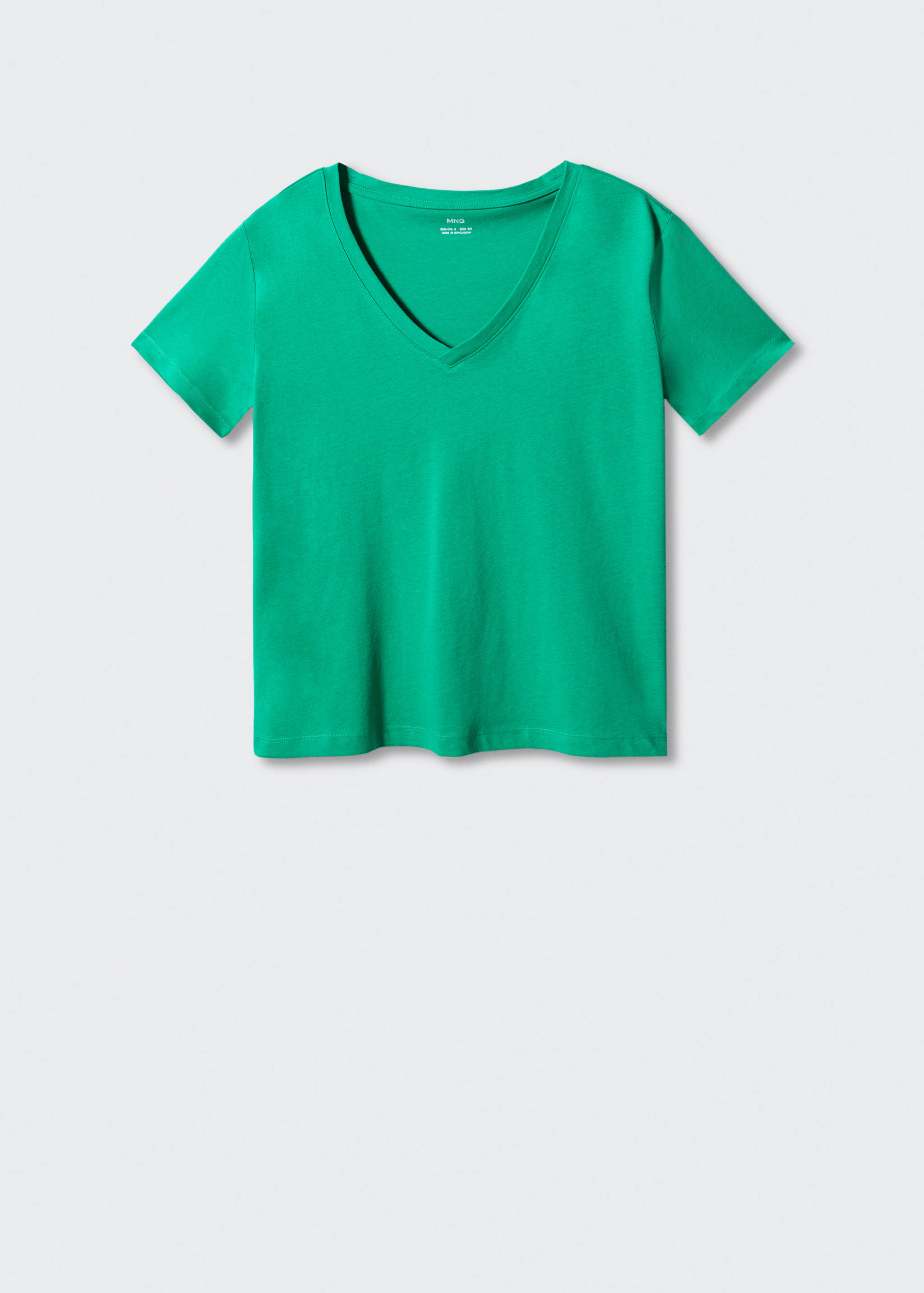 Camiseta algodón cuello pico - Artículo sin modelo