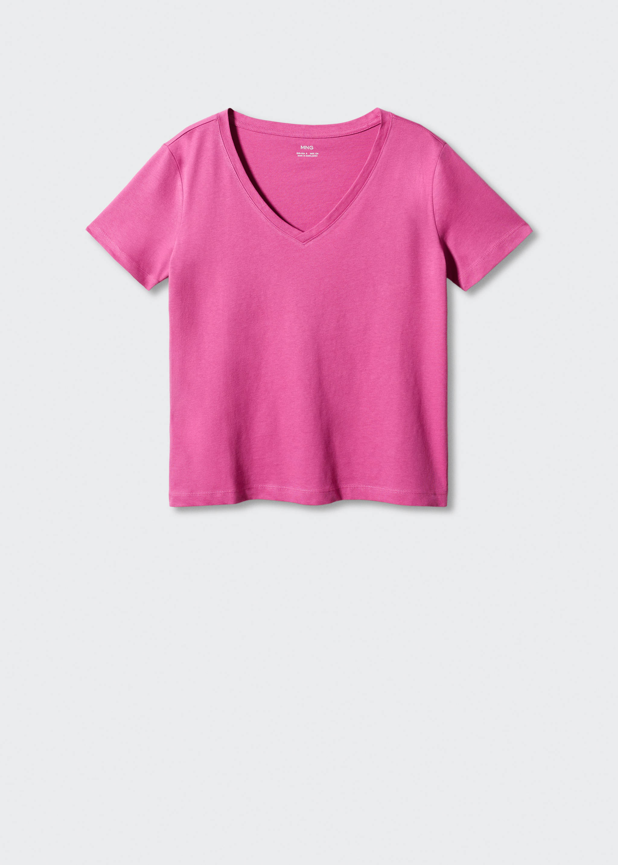 Camiseta algodón cuello pico - Artículo sin modelo