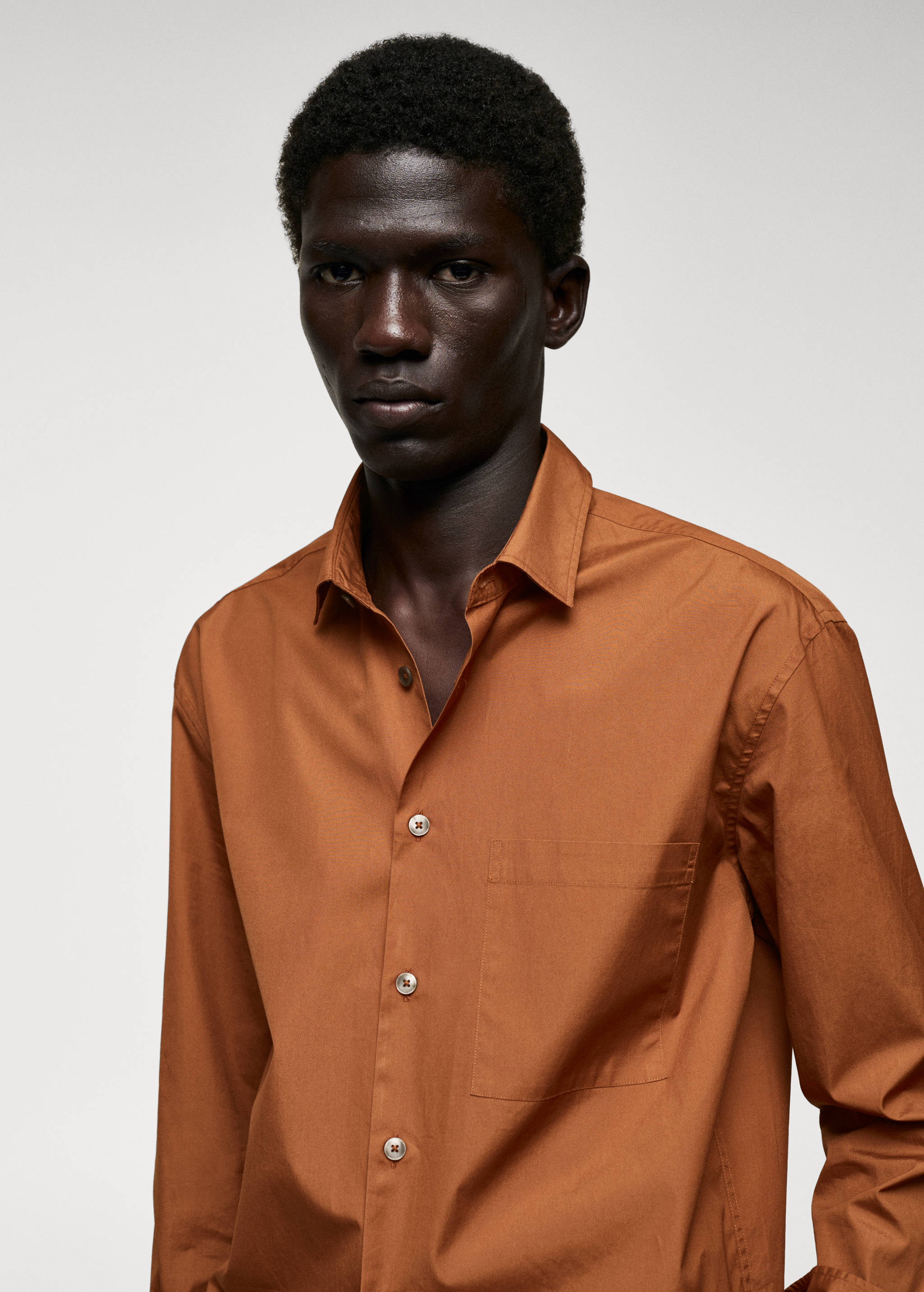 Рубашка 100% хлопок с карманом - Деталь изделия 1