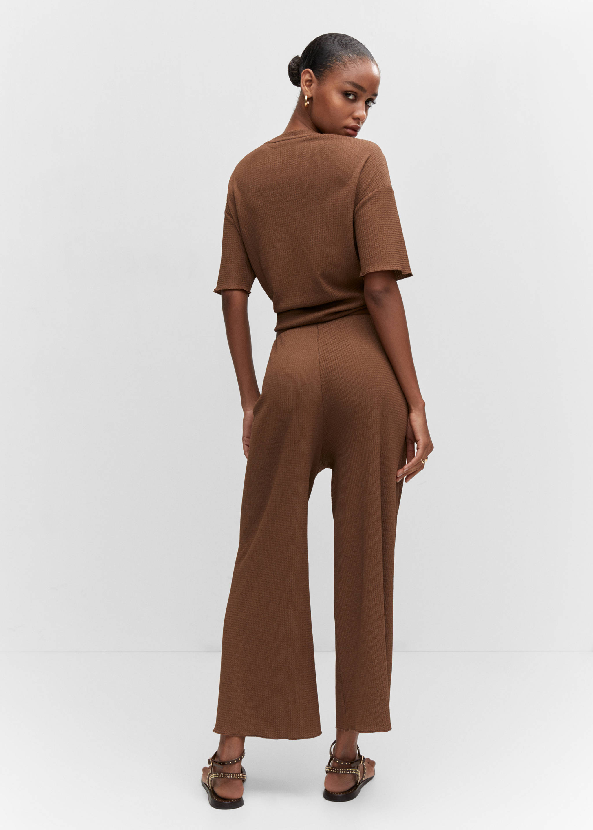 Jupe-culotte texturée - Verso de l’article