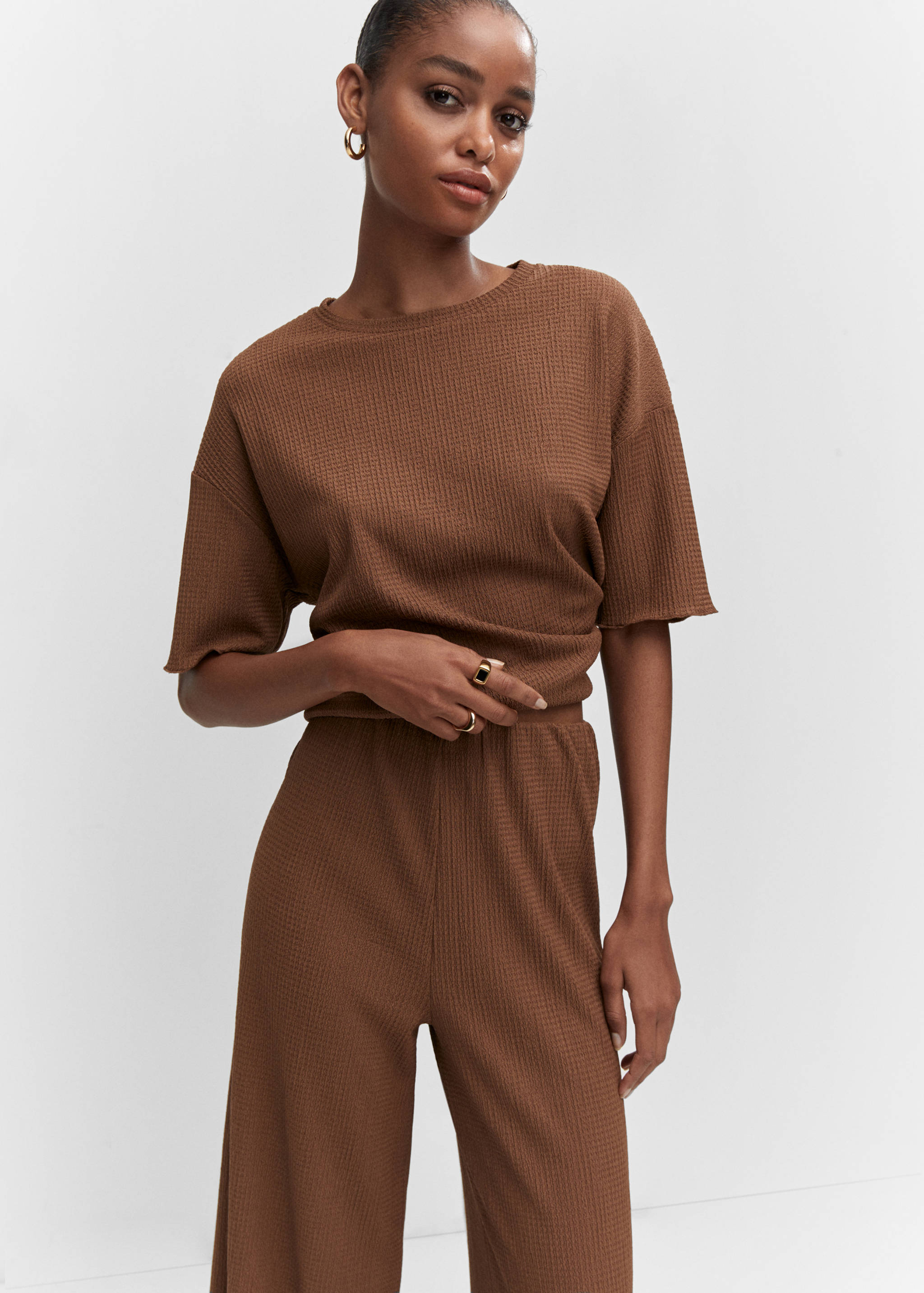 Jupe-culotte texturée - Détail de l'article 1