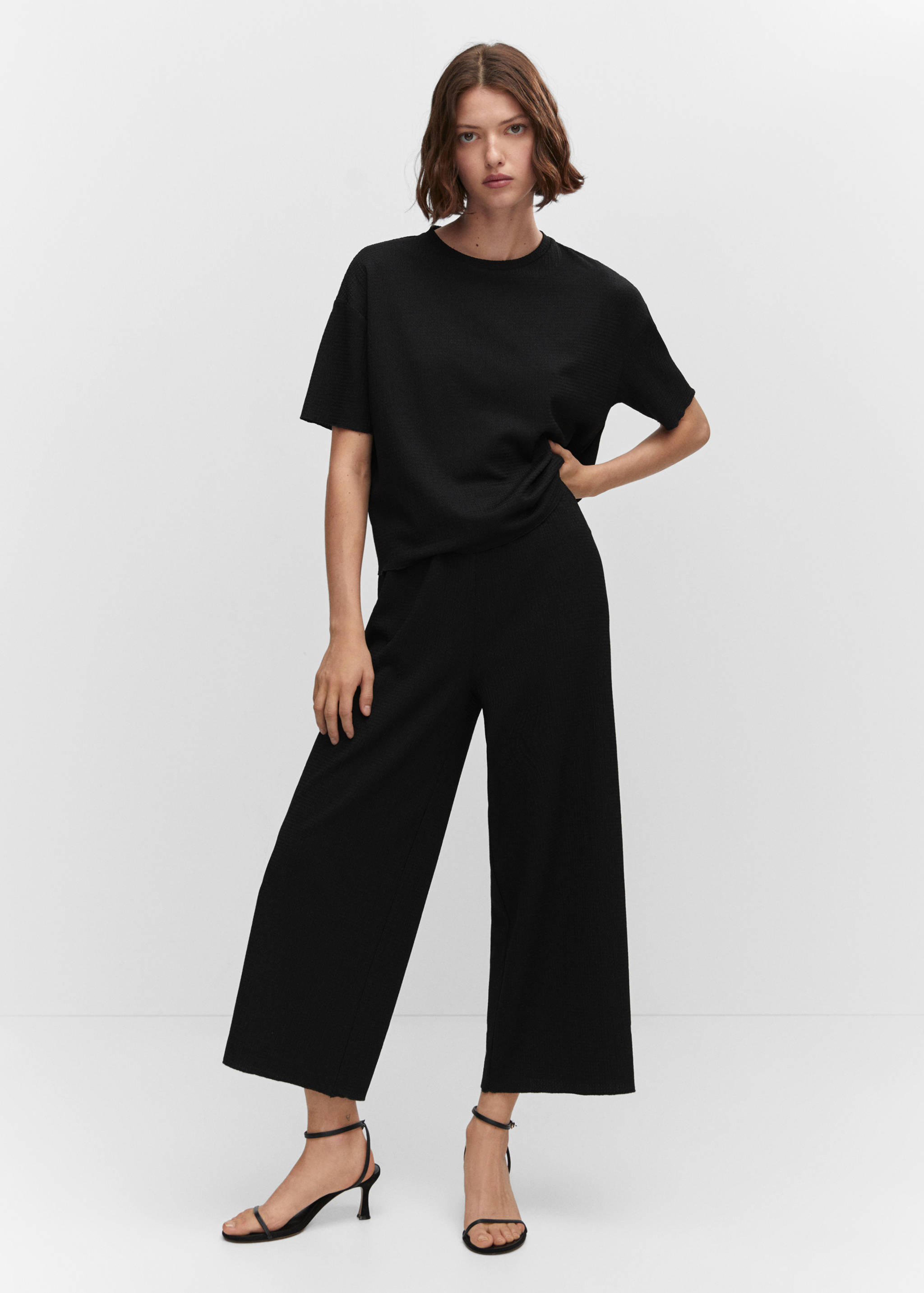 Jupe-culotte texturée - Plan général