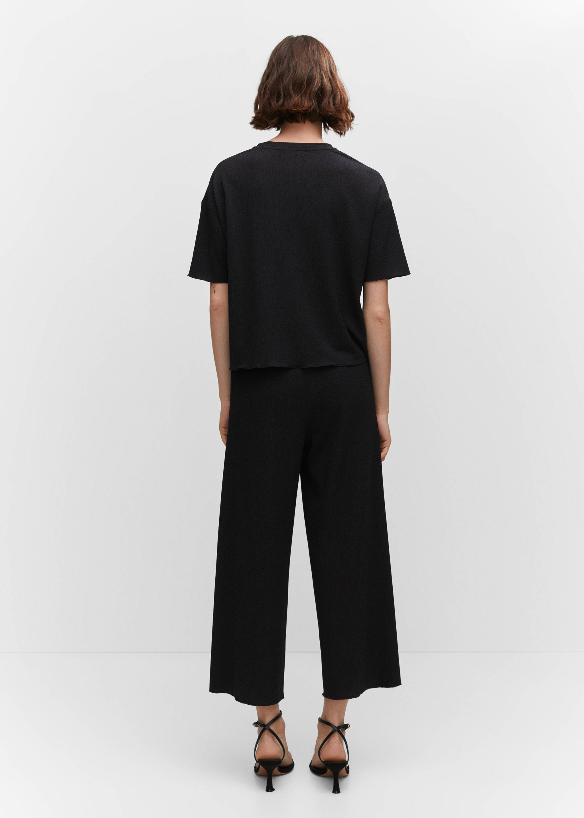Jupe-culotte texturée - Verso de l’article
