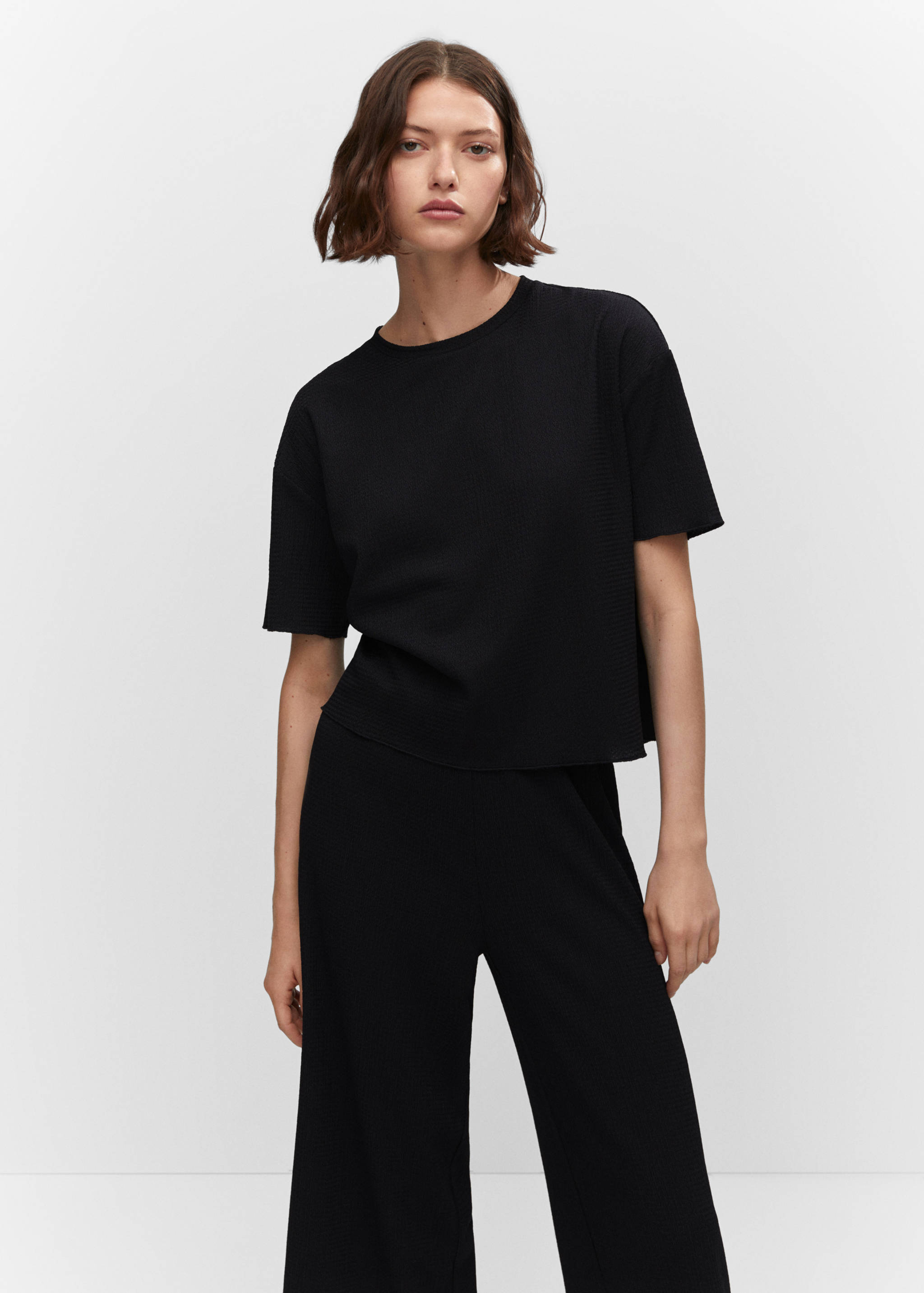 Jupe-culotte texturée - Détail de l'article 1