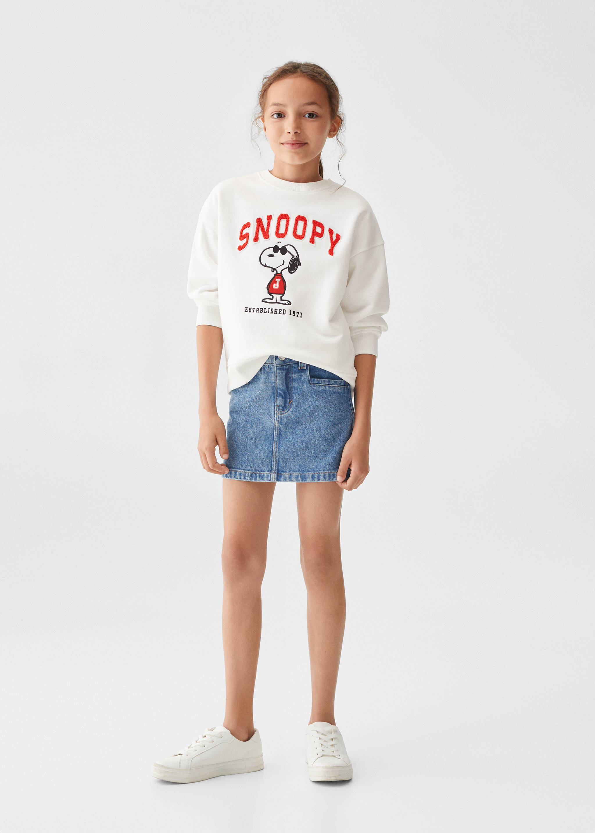 Sweat-shirt Snoopy coton - Plan général