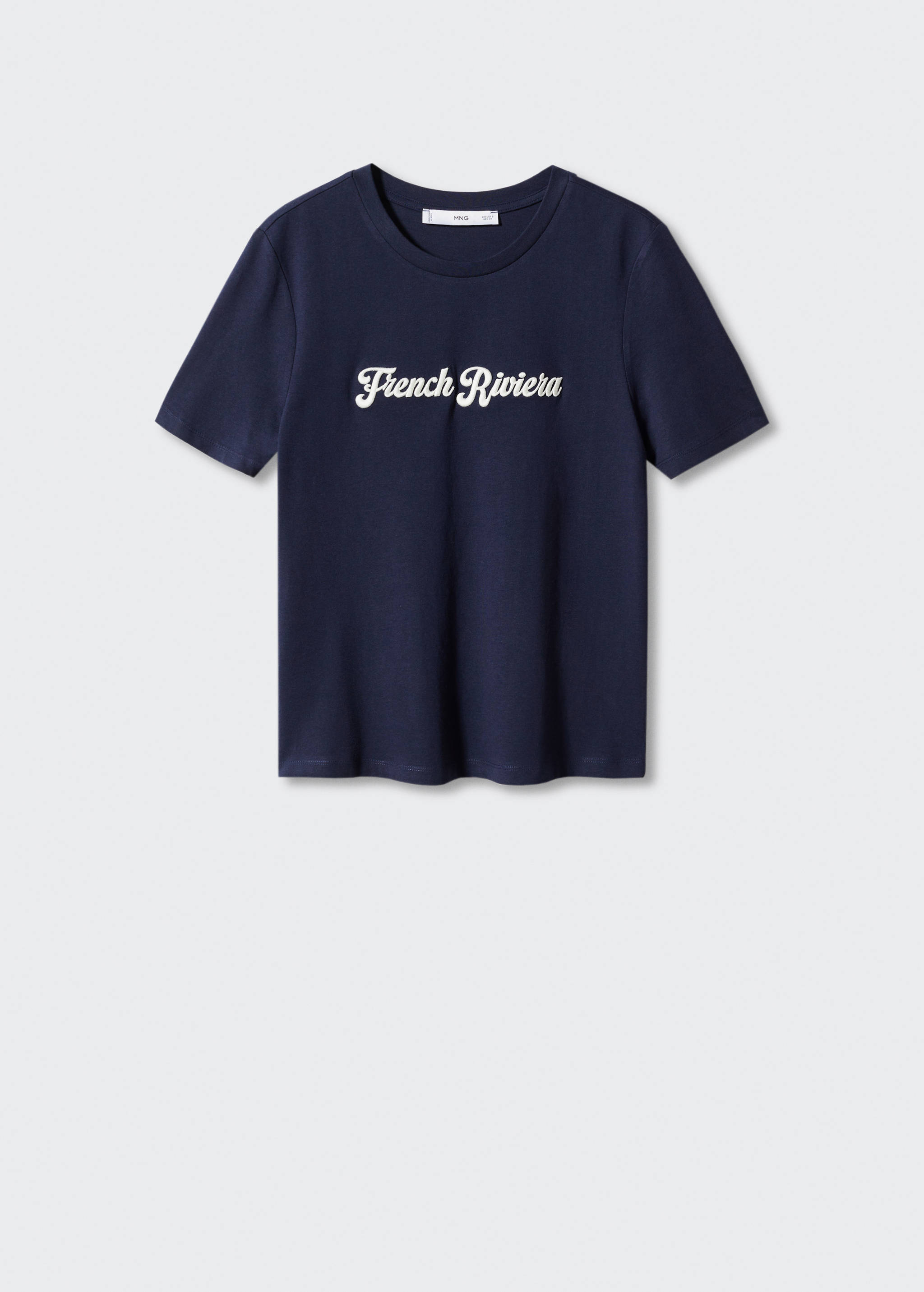 تي شيرت مزخرف عليه رسالة - منتج دون نموذج