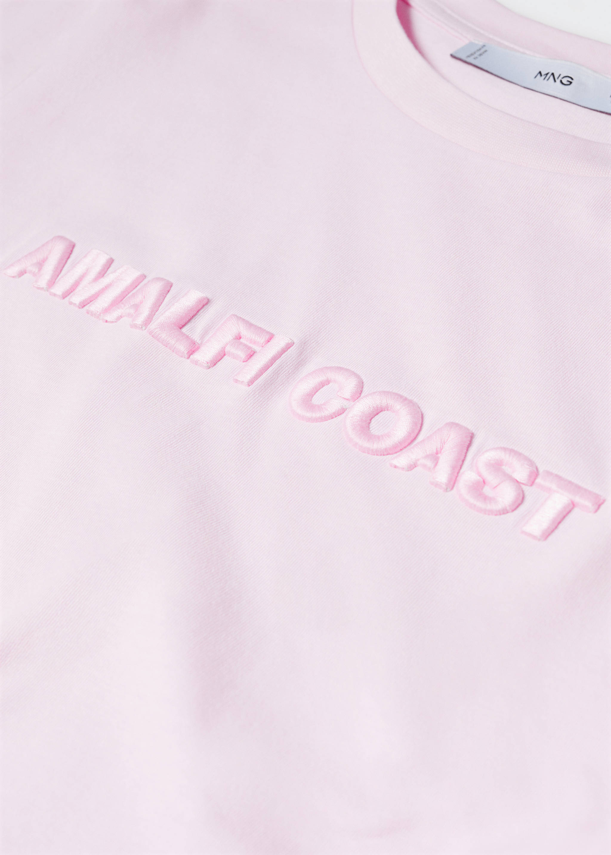 تي شيرت مزخرف عليه رسالة - تفاصيل المنتج 8