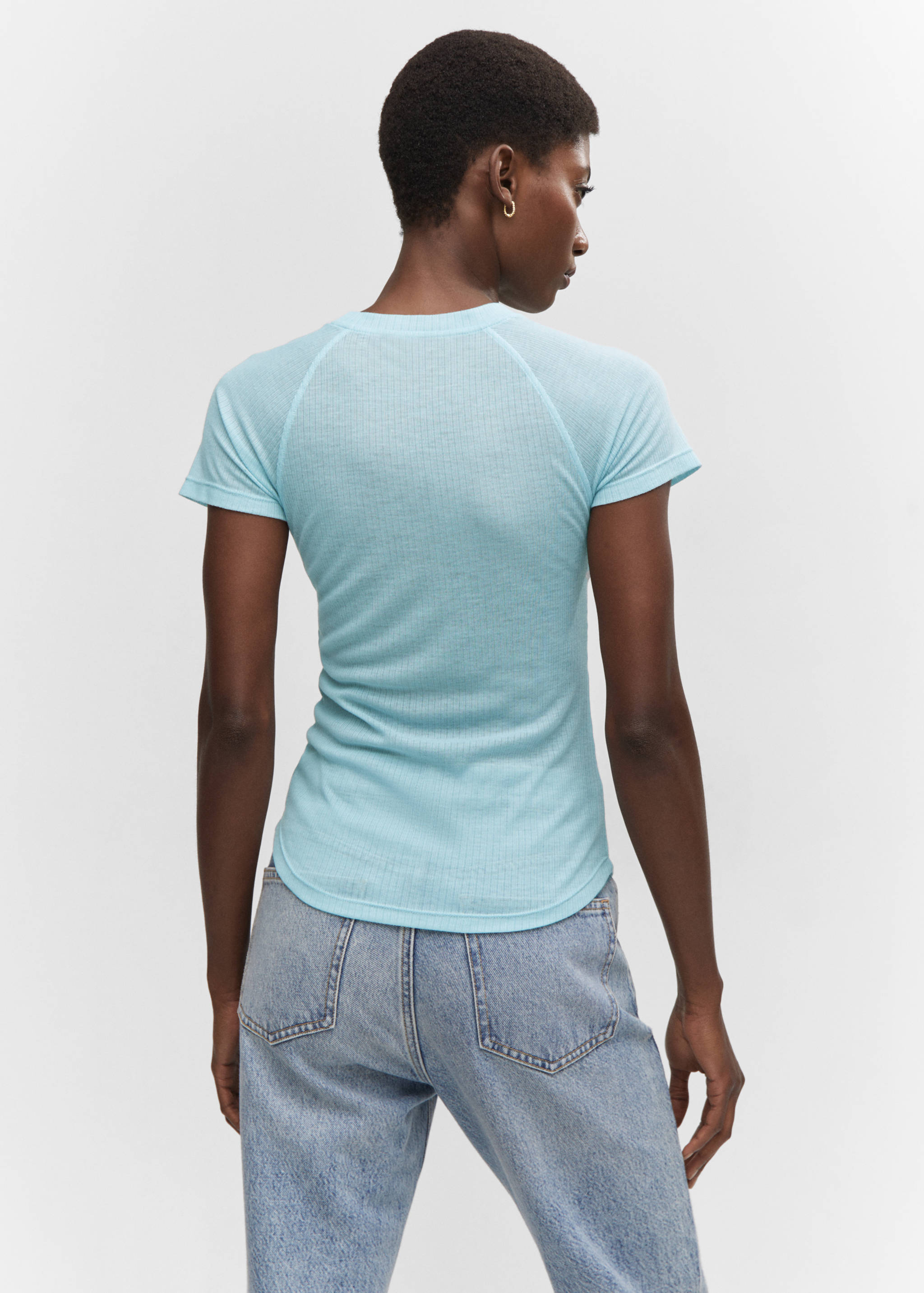 Seam detail T-shirt - Reverse of the article