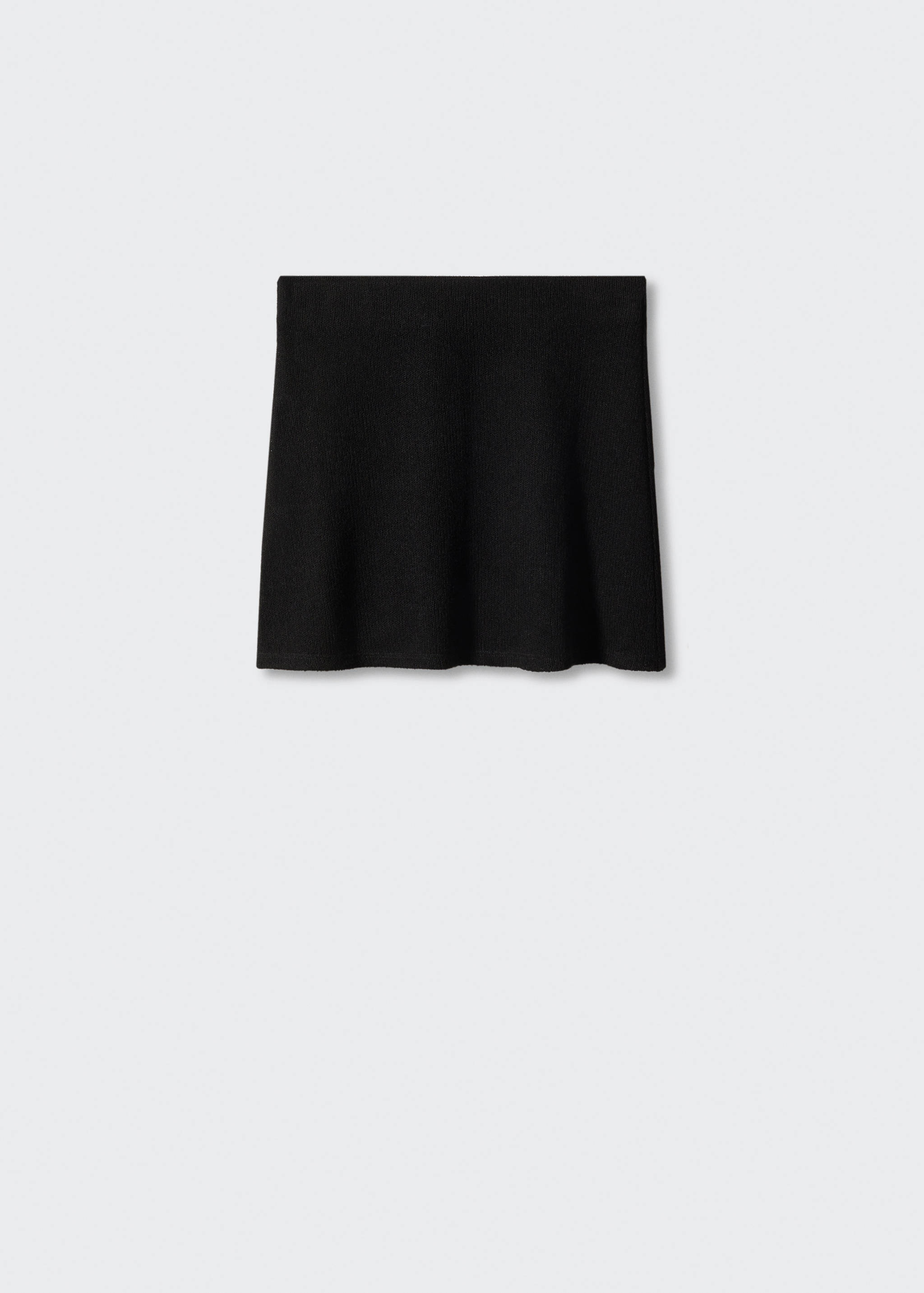 Полупрозрачная мини-юбка из трикотажа - Изделие без модели