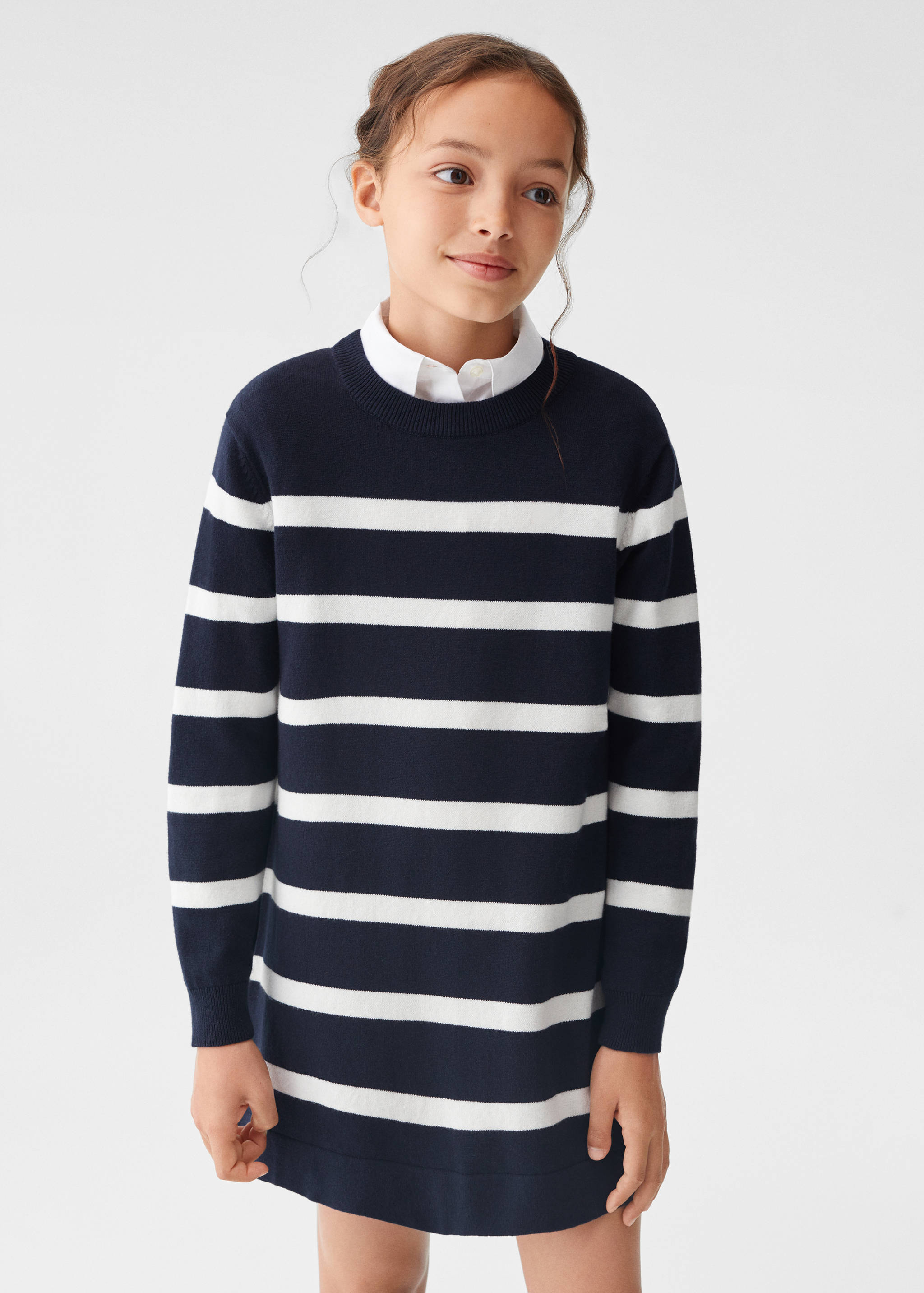 Striped sweater dress - Medium plane