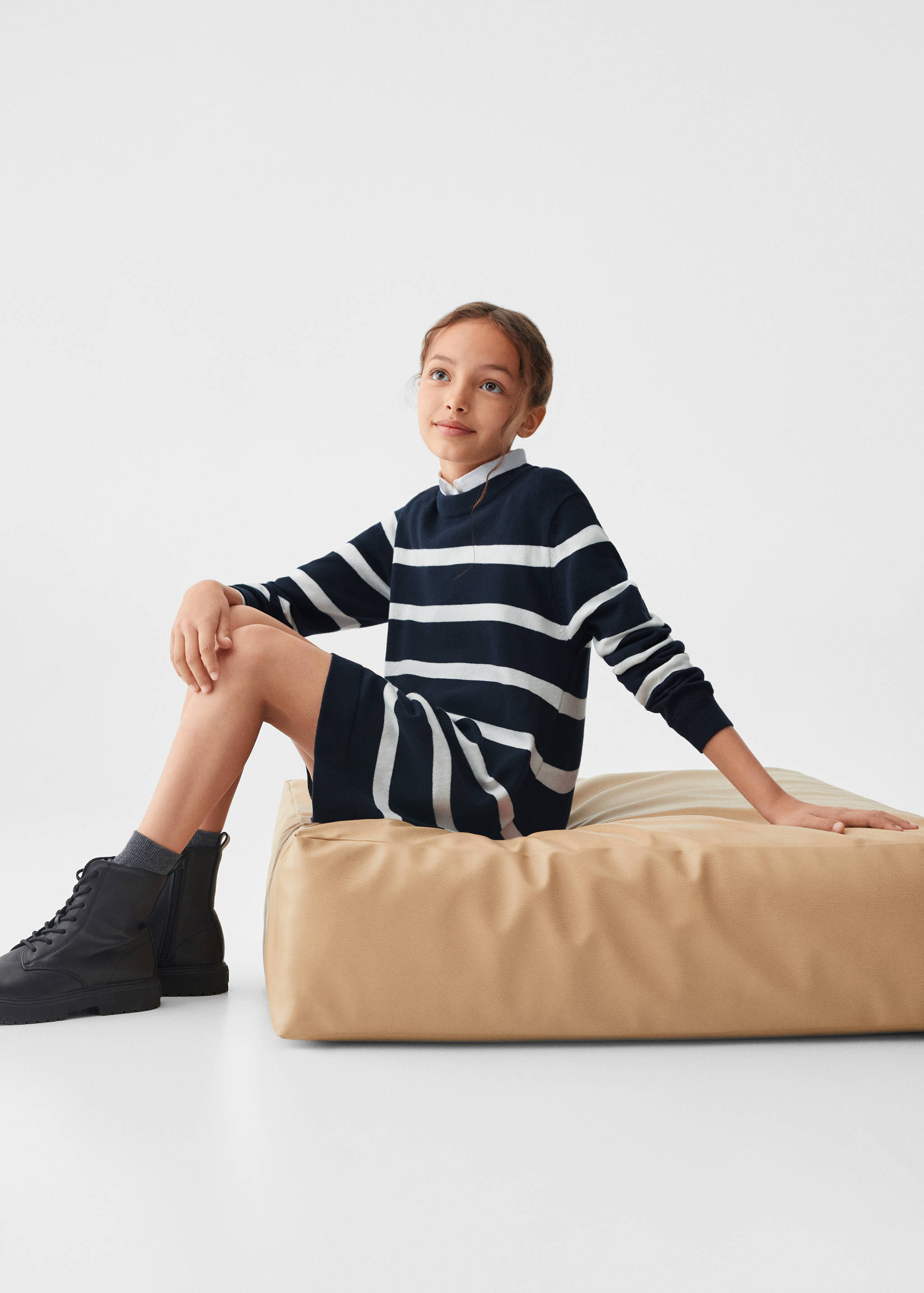 Striped sweater dress - Details of the article 2