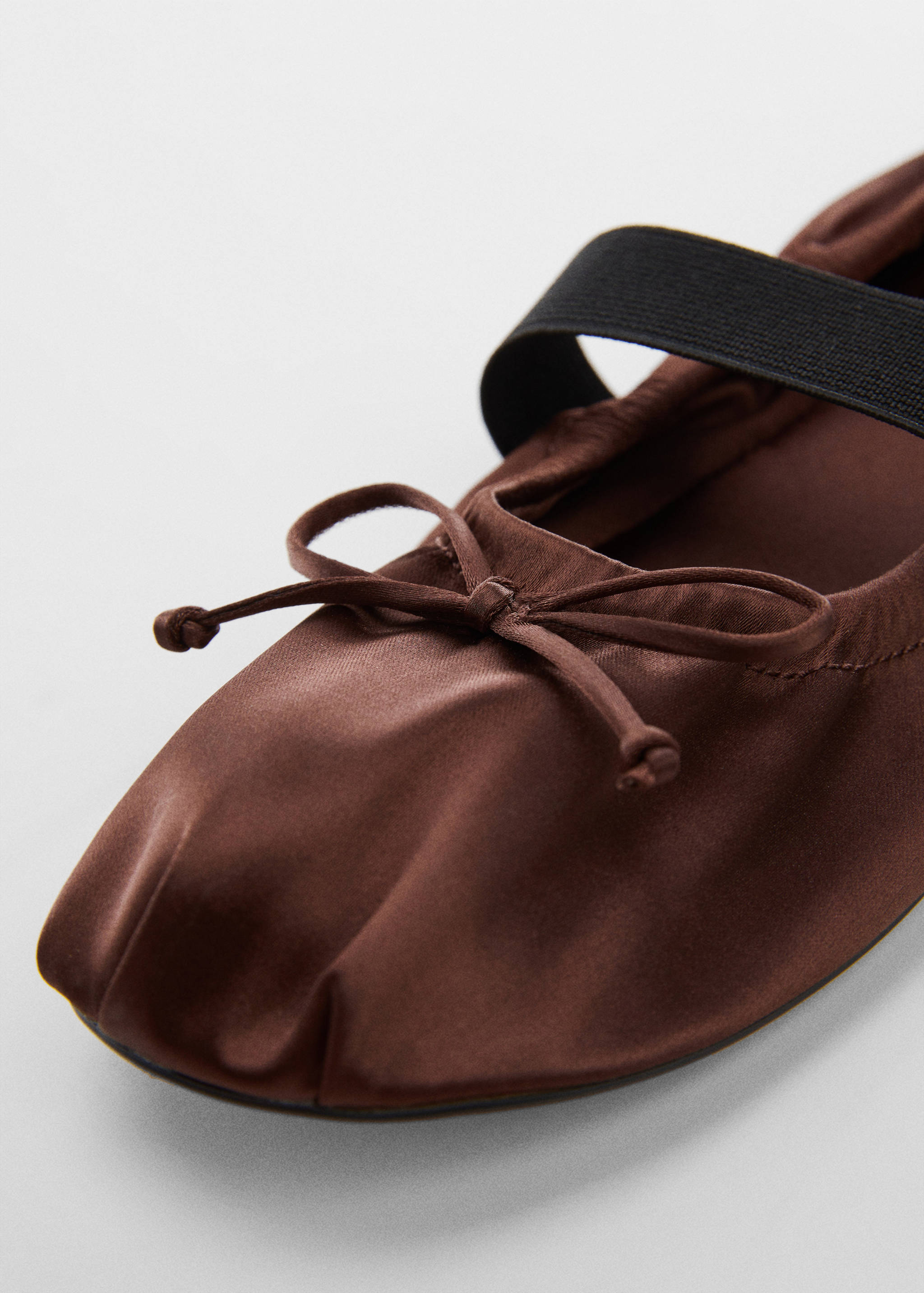 Elastic satin ballet flats - Details of the article 2