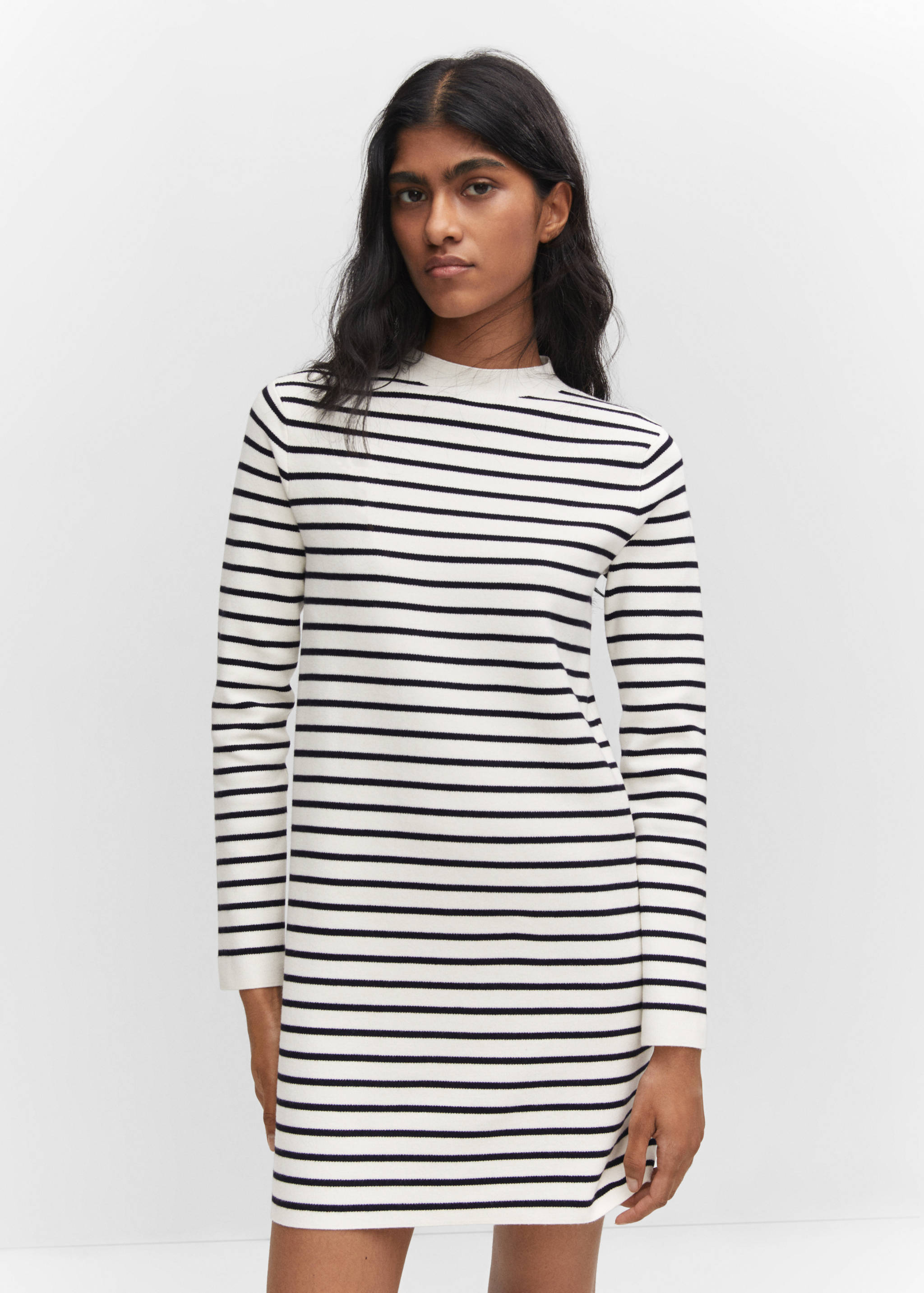 Striped sweater dress - Medium plane