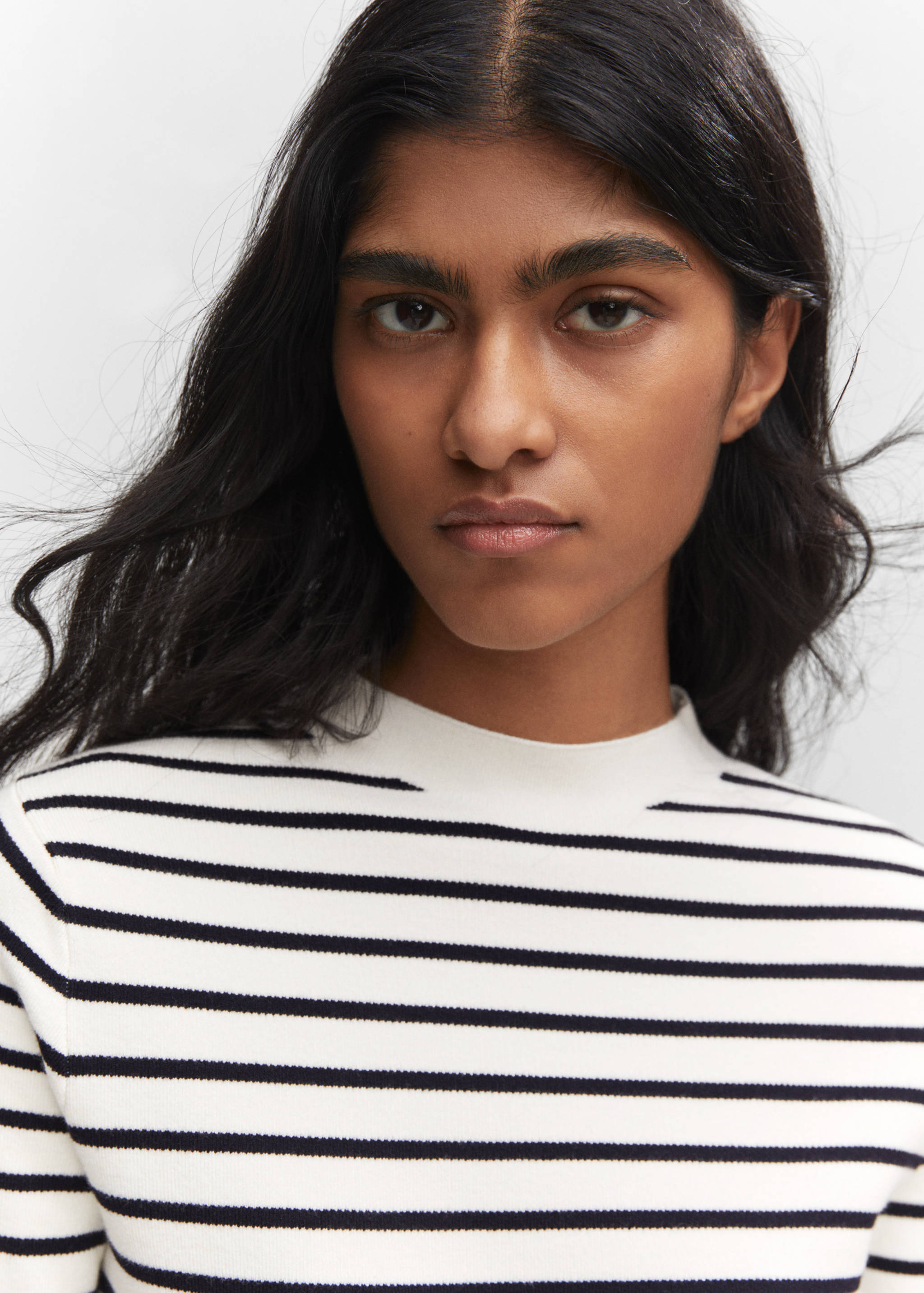 Striped sweater dress - Details of the article 1