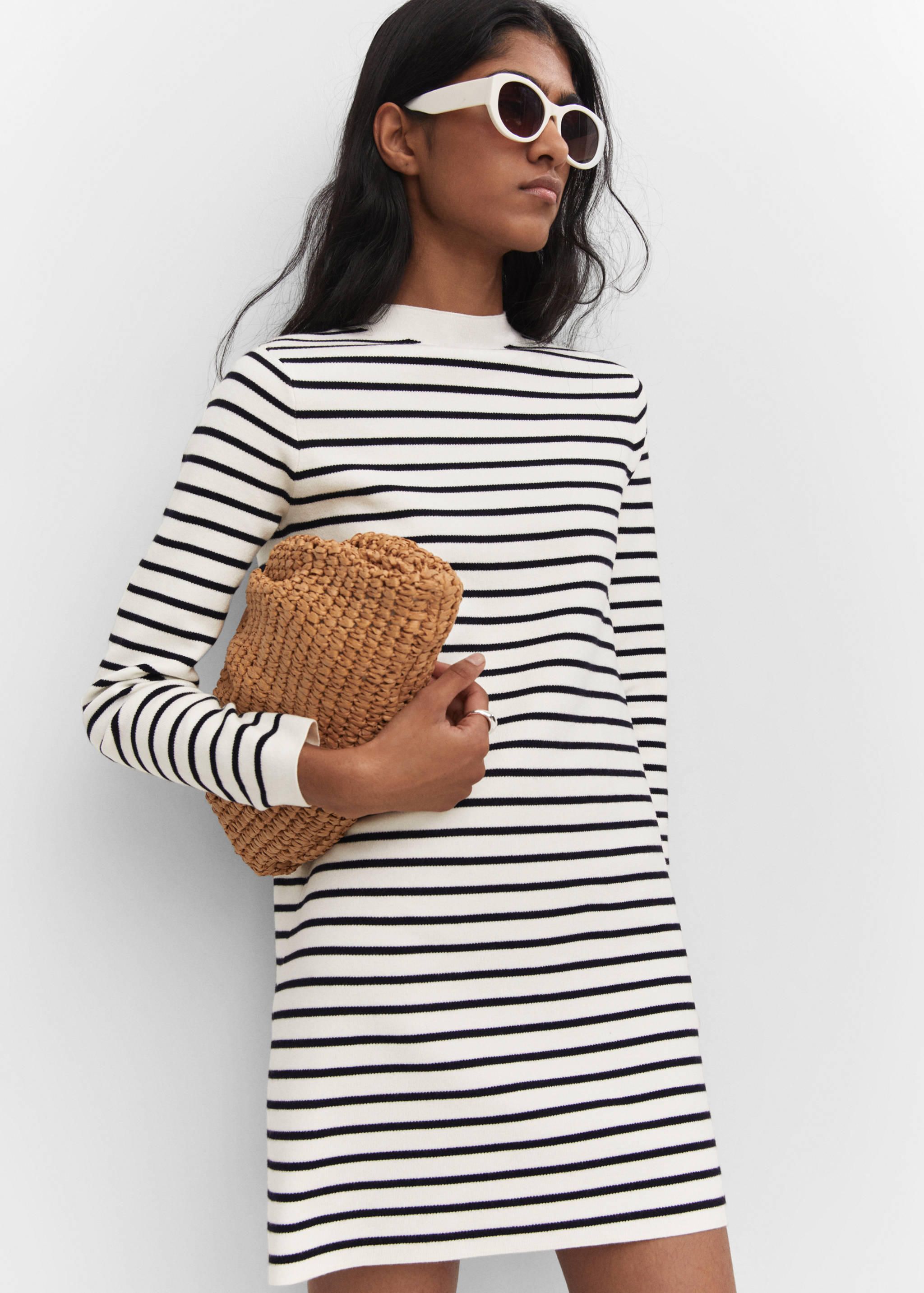 Striped sweater dress - Details of the article 2