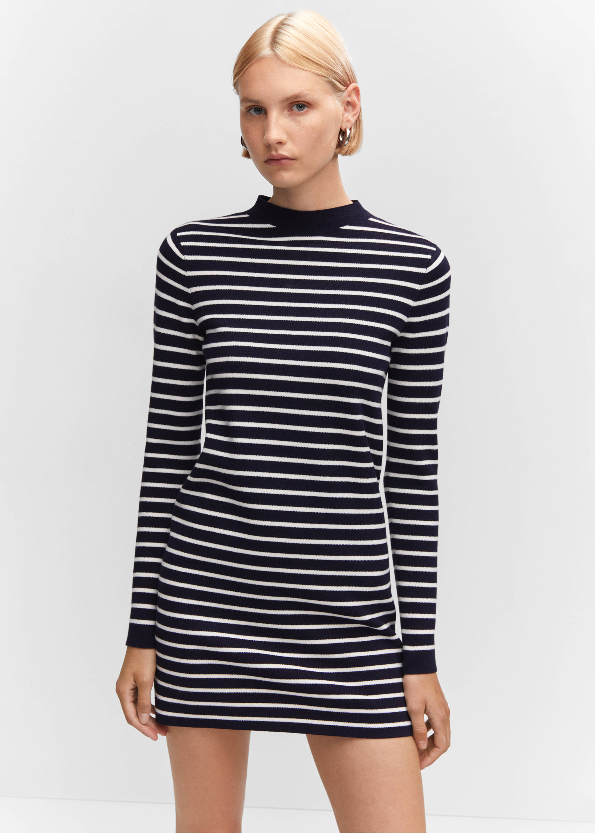 Striped sweater dress - Medium plane