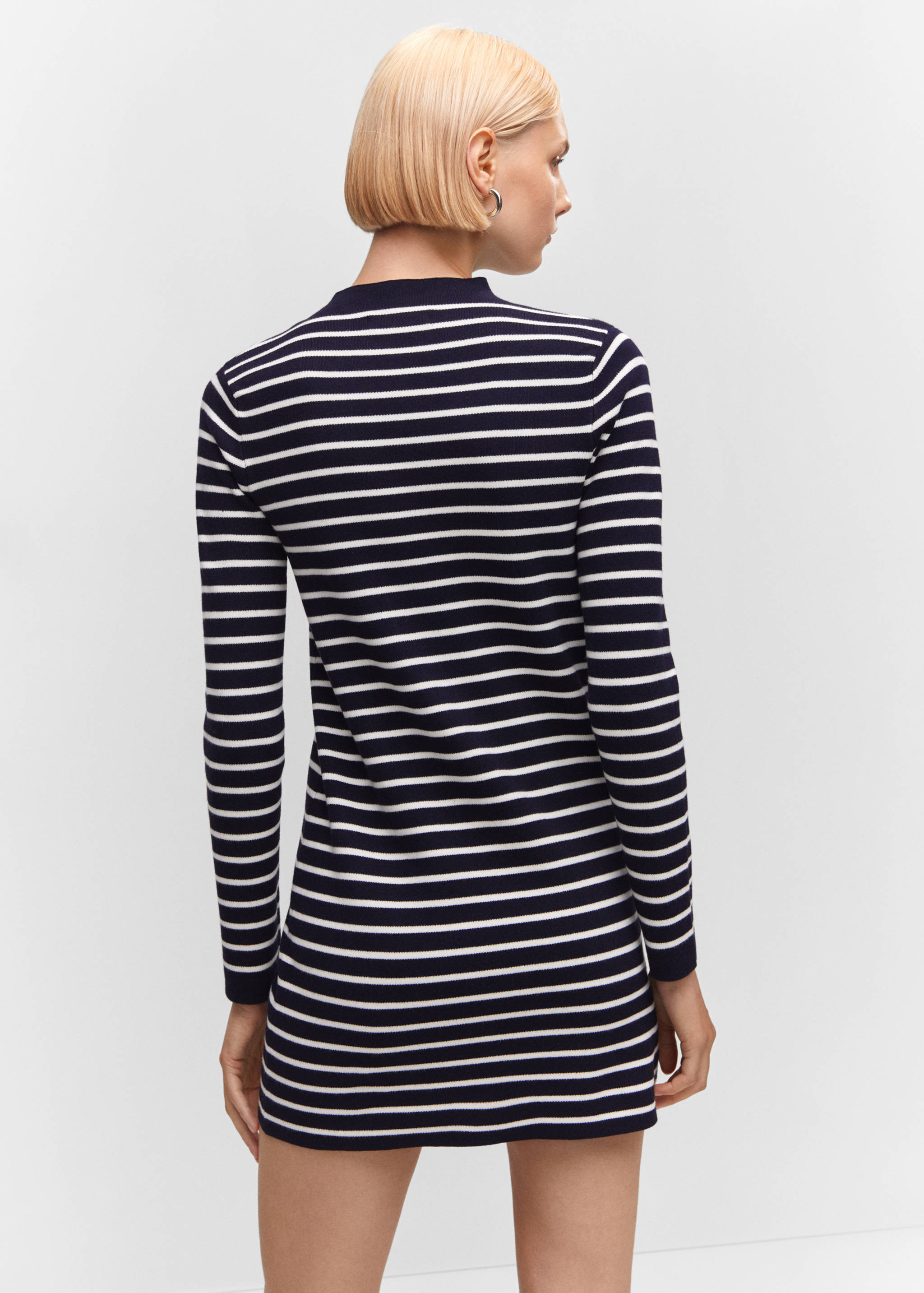 Striped sweater dress - Reverse of the article