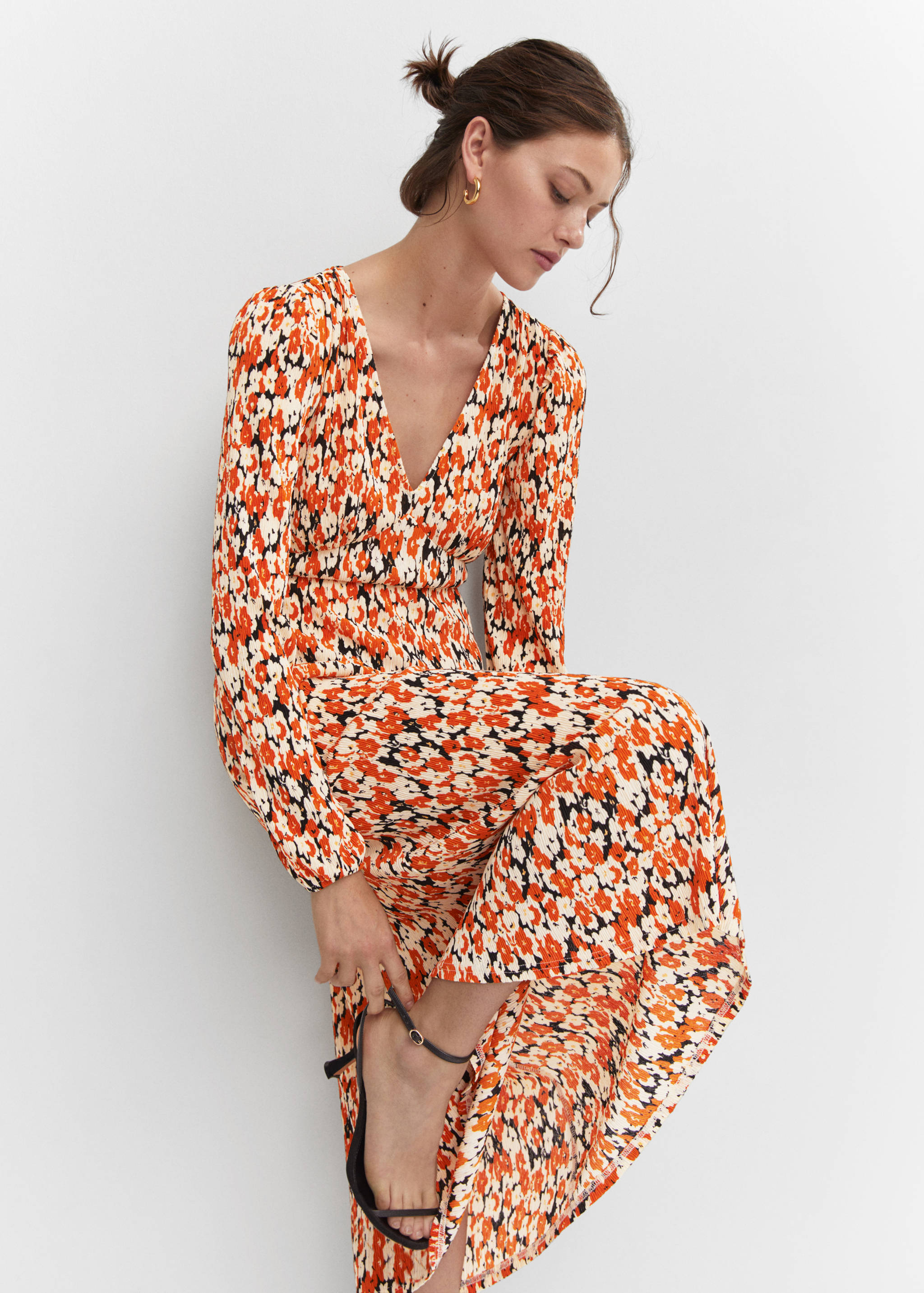 Vestido textura estampado - Detalle del artículo 2
