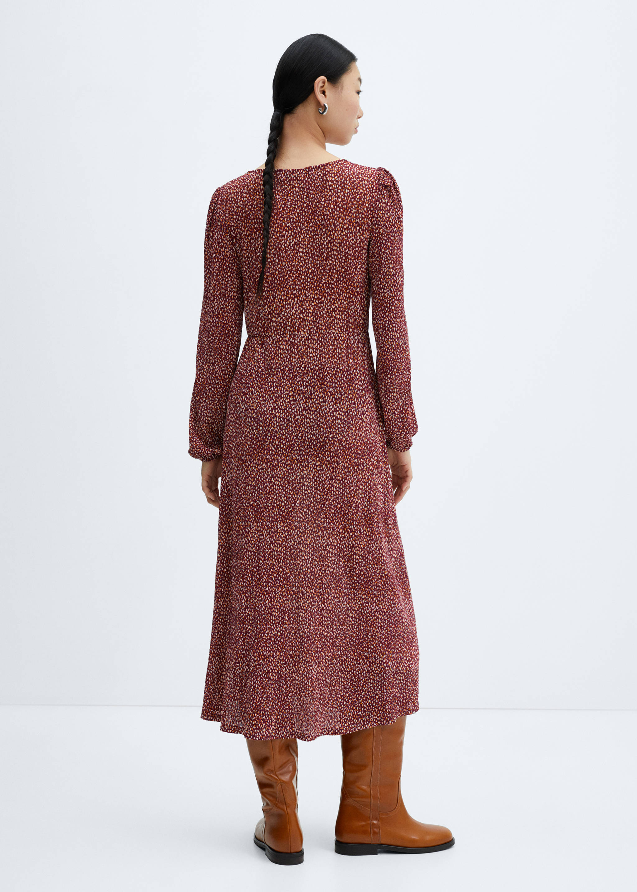 Vestido textura estampado - Reverso del artículo