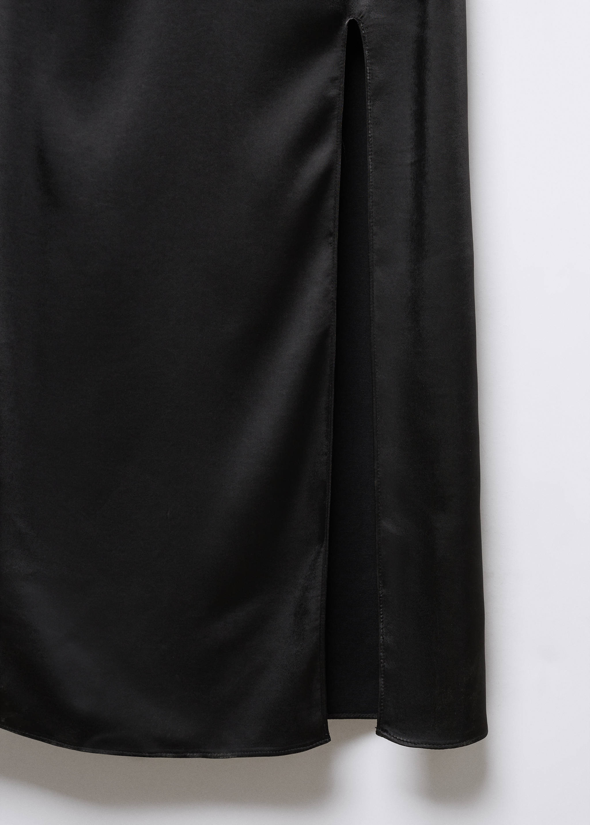 Side-slit satin dress - Details of the article 8