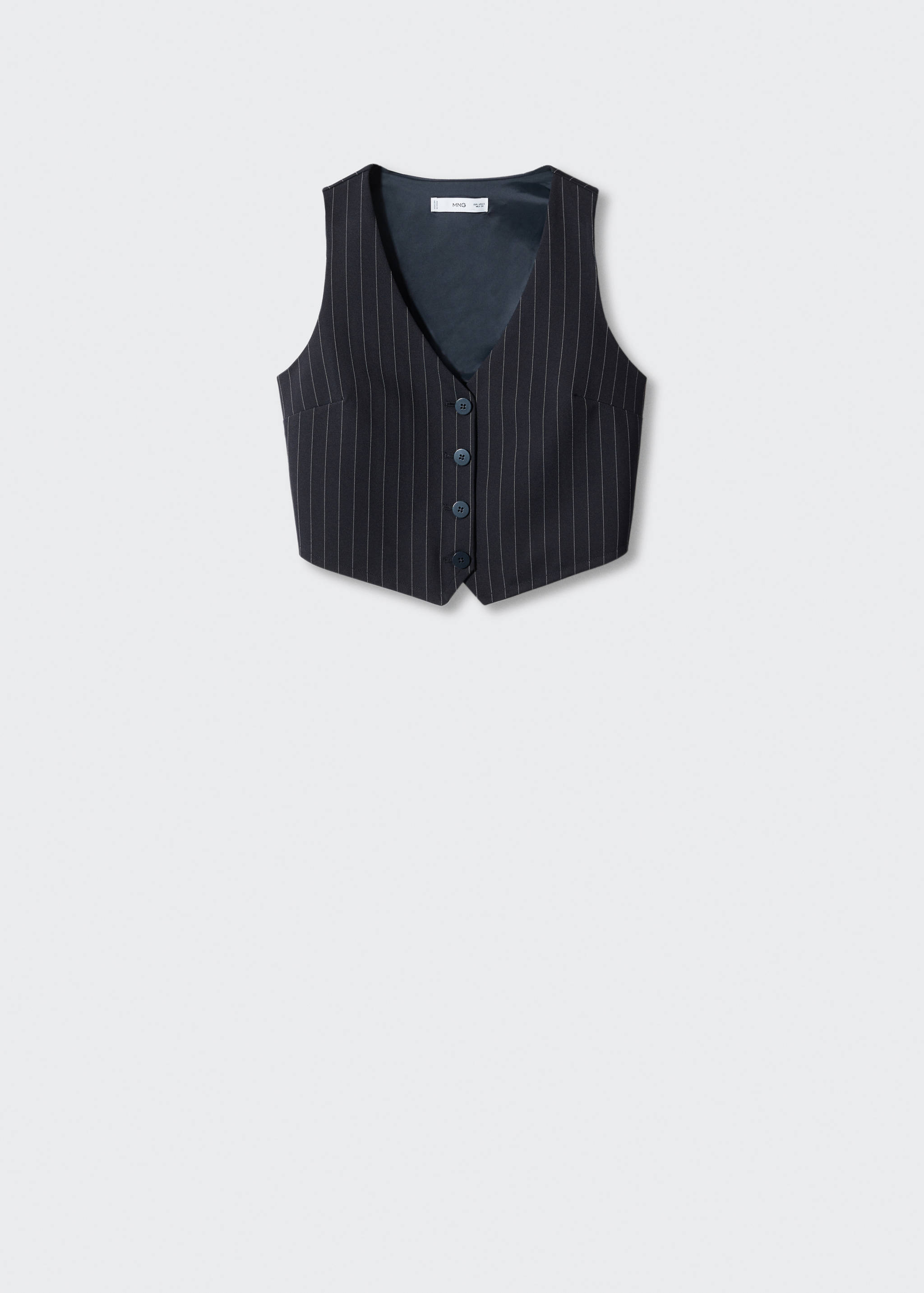 Cropped waistcoat with buttons - Article without model