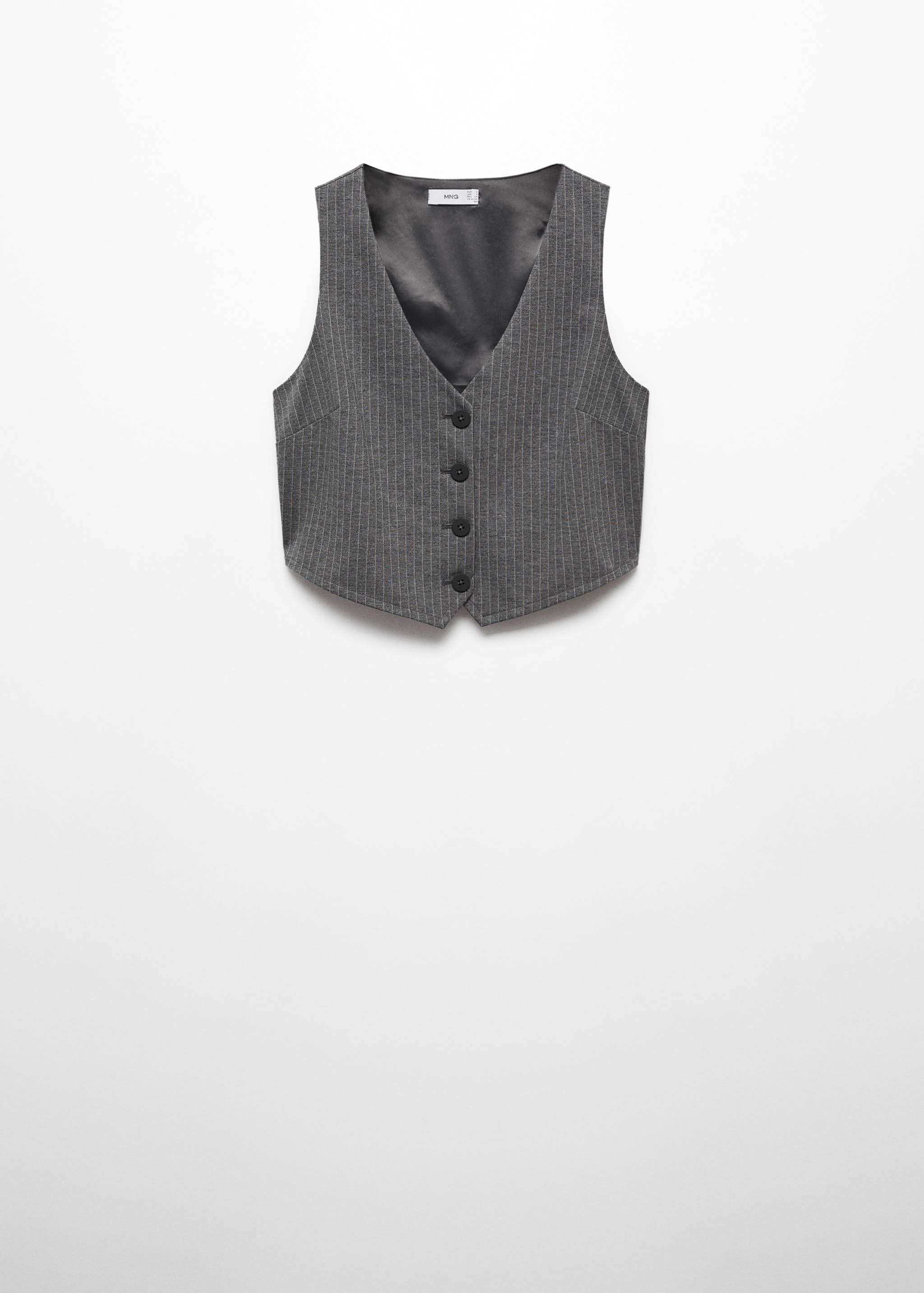 Cropped waistcoat with buttons - Article without model