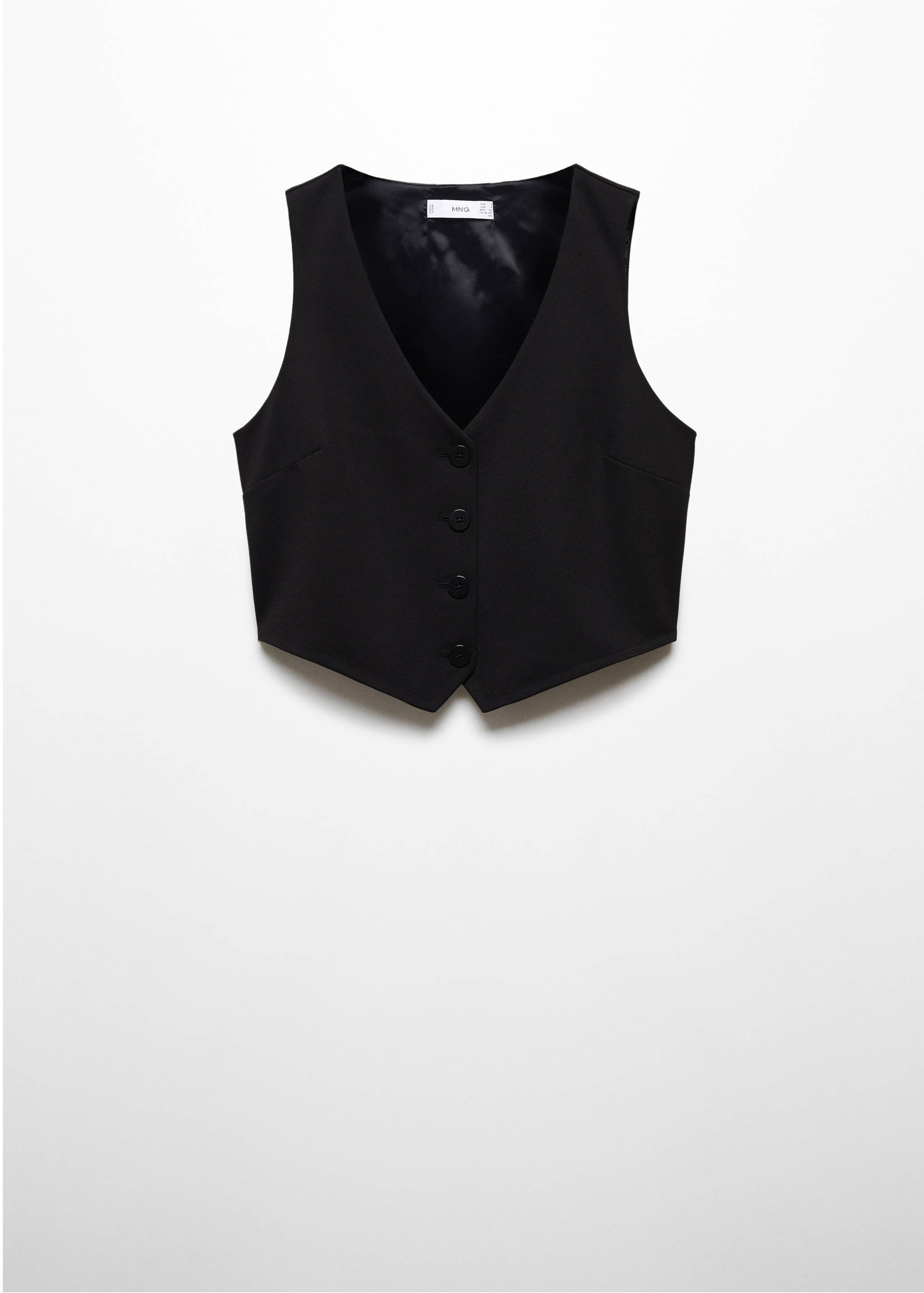 Cropped waistcoat with buttons - Article without model