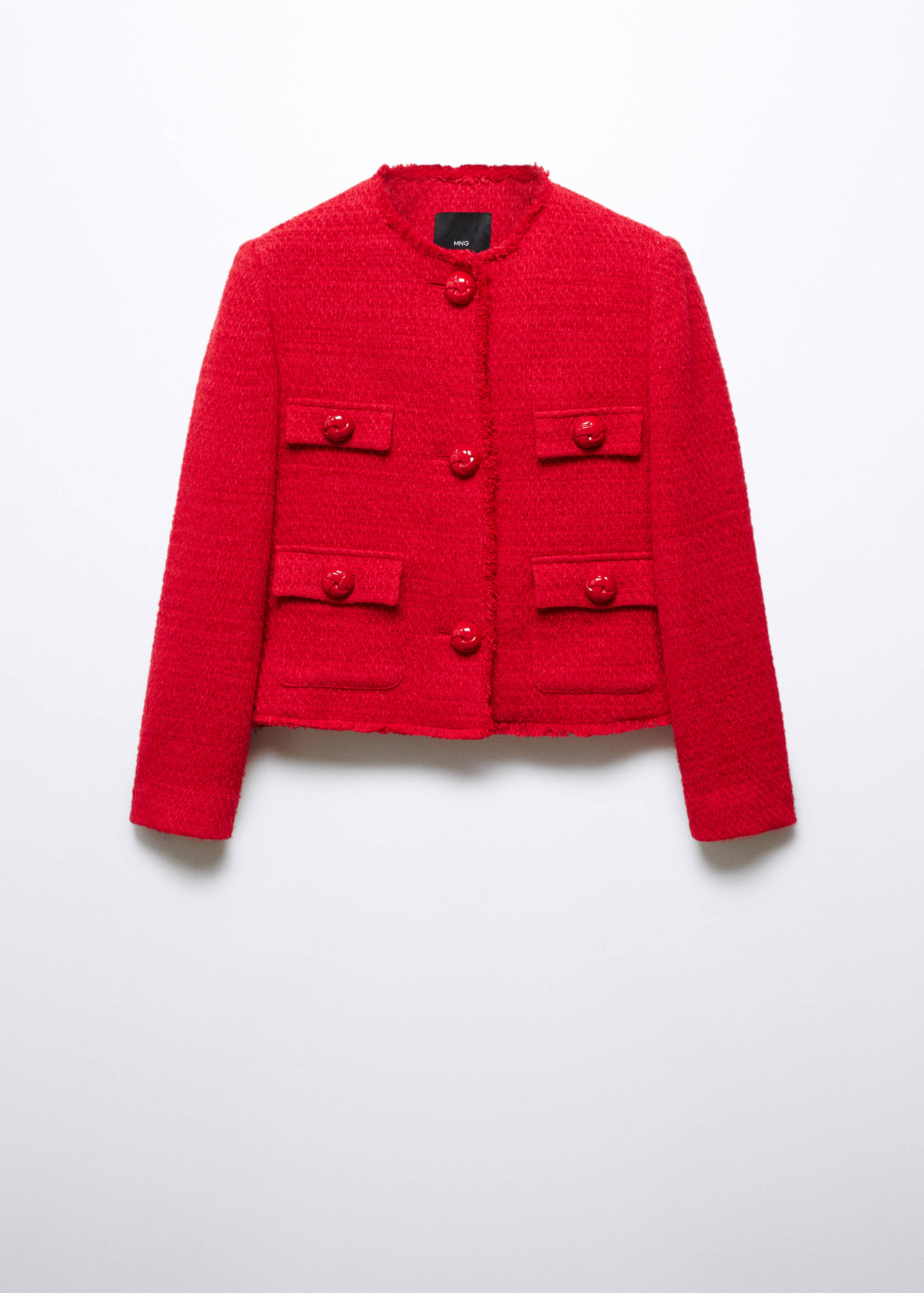 Tweed jacket with pockets - Article without model