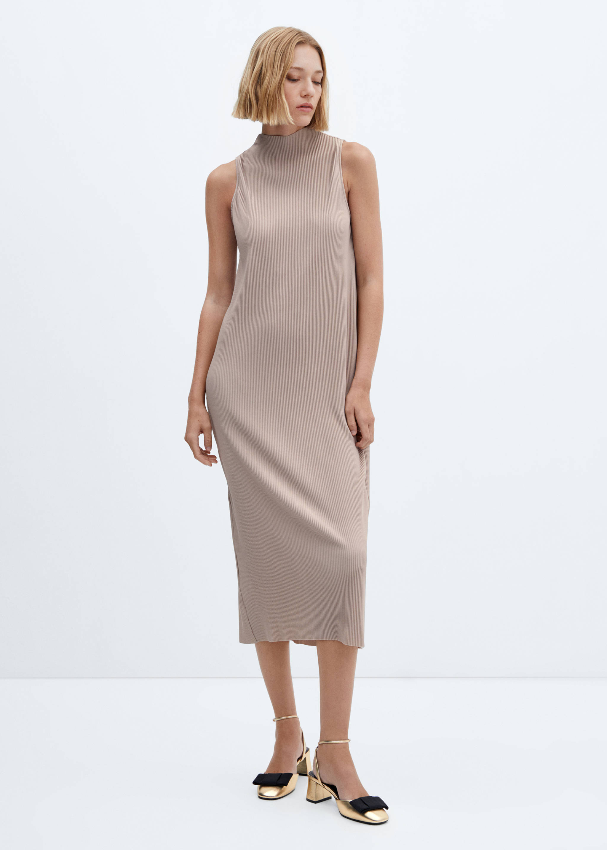 Tailored ribbed dress - General plane