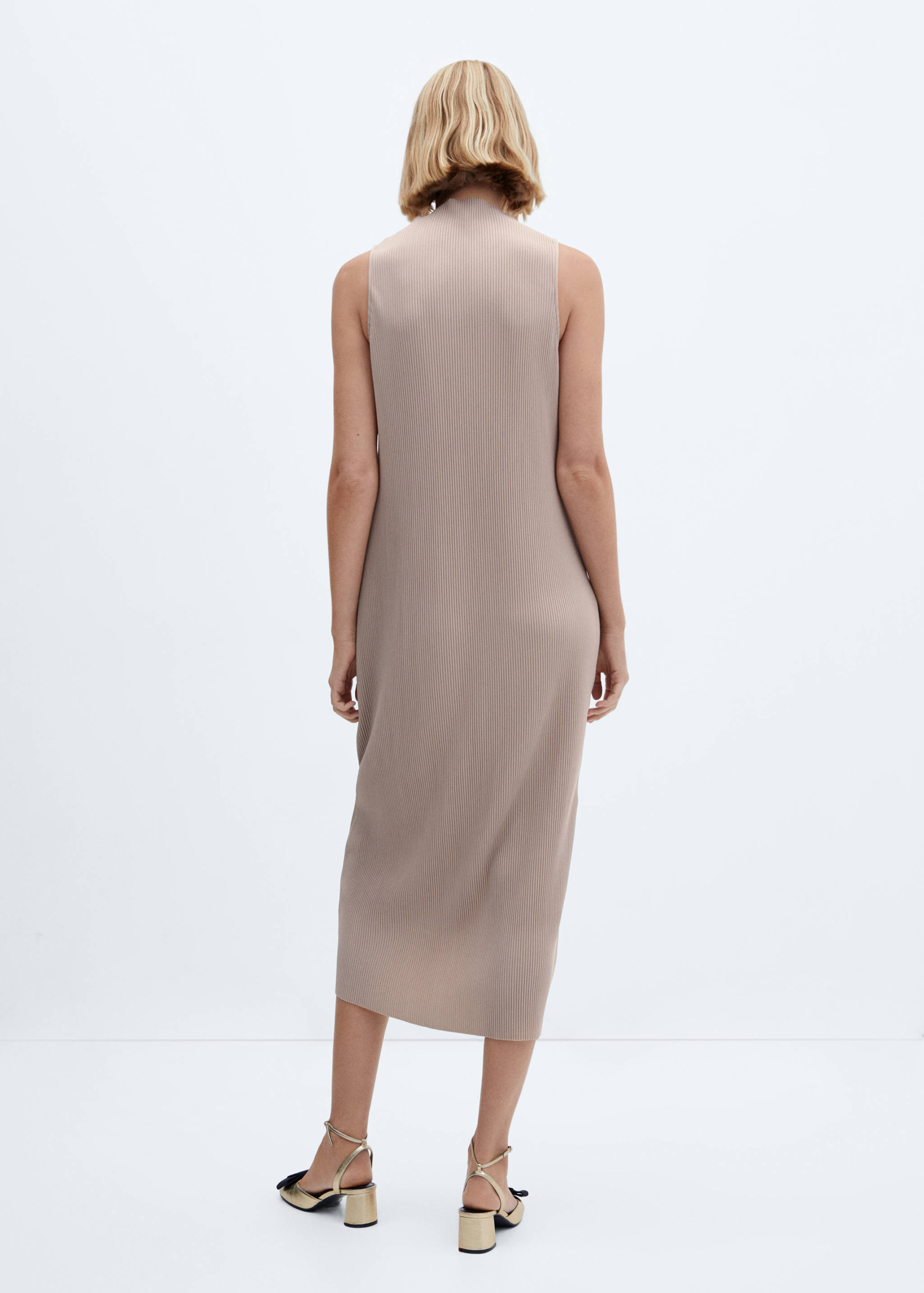 Tailored ribbed dress - Reverse of the article