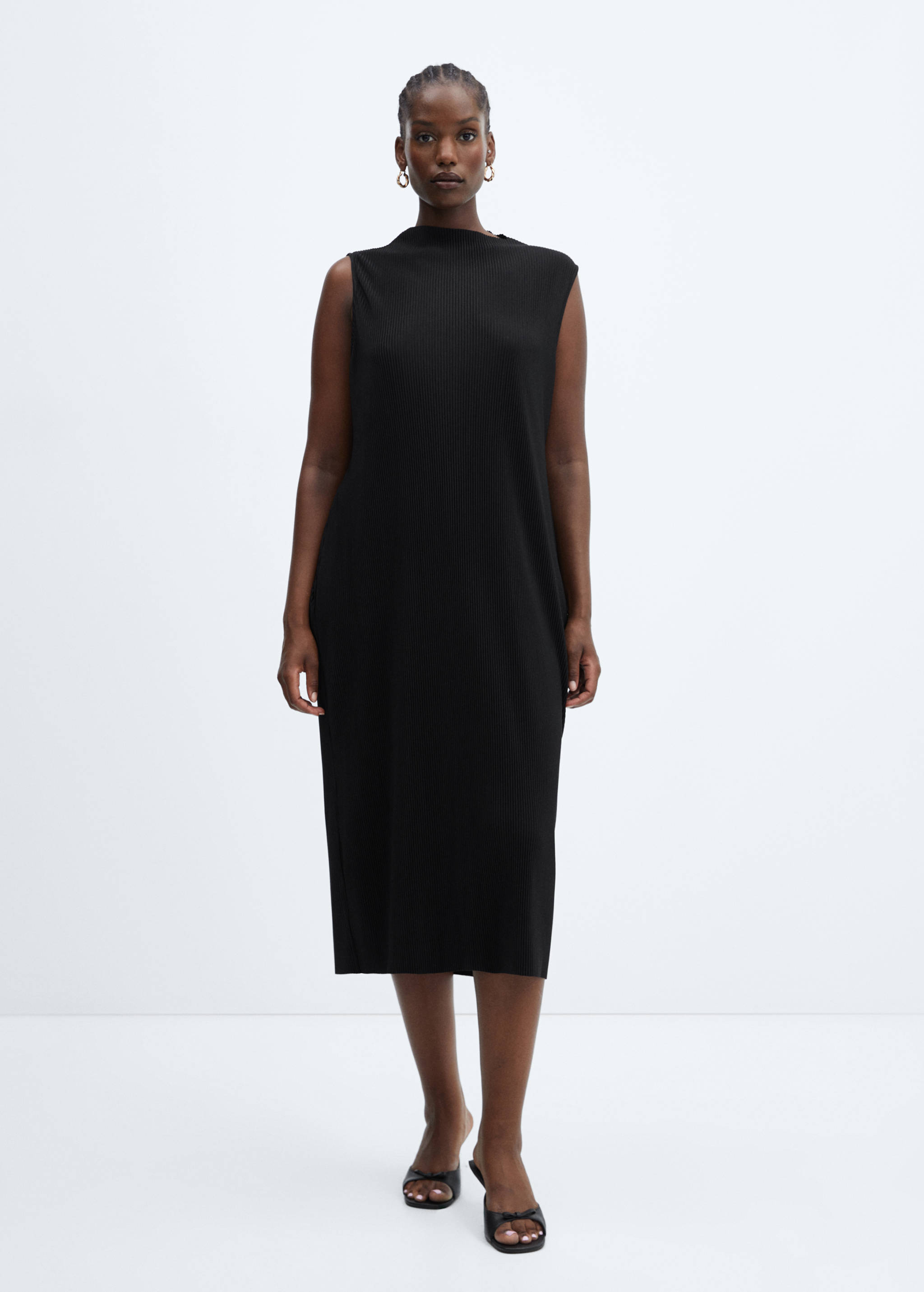 Tailored ribbed dress - Details of the article 3