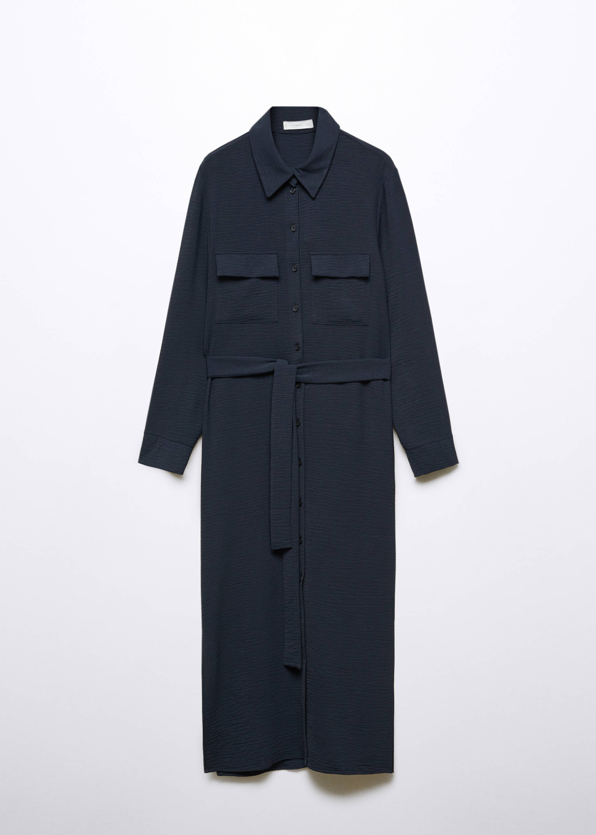 Платье-рубашка с поясом - Изделие без модели