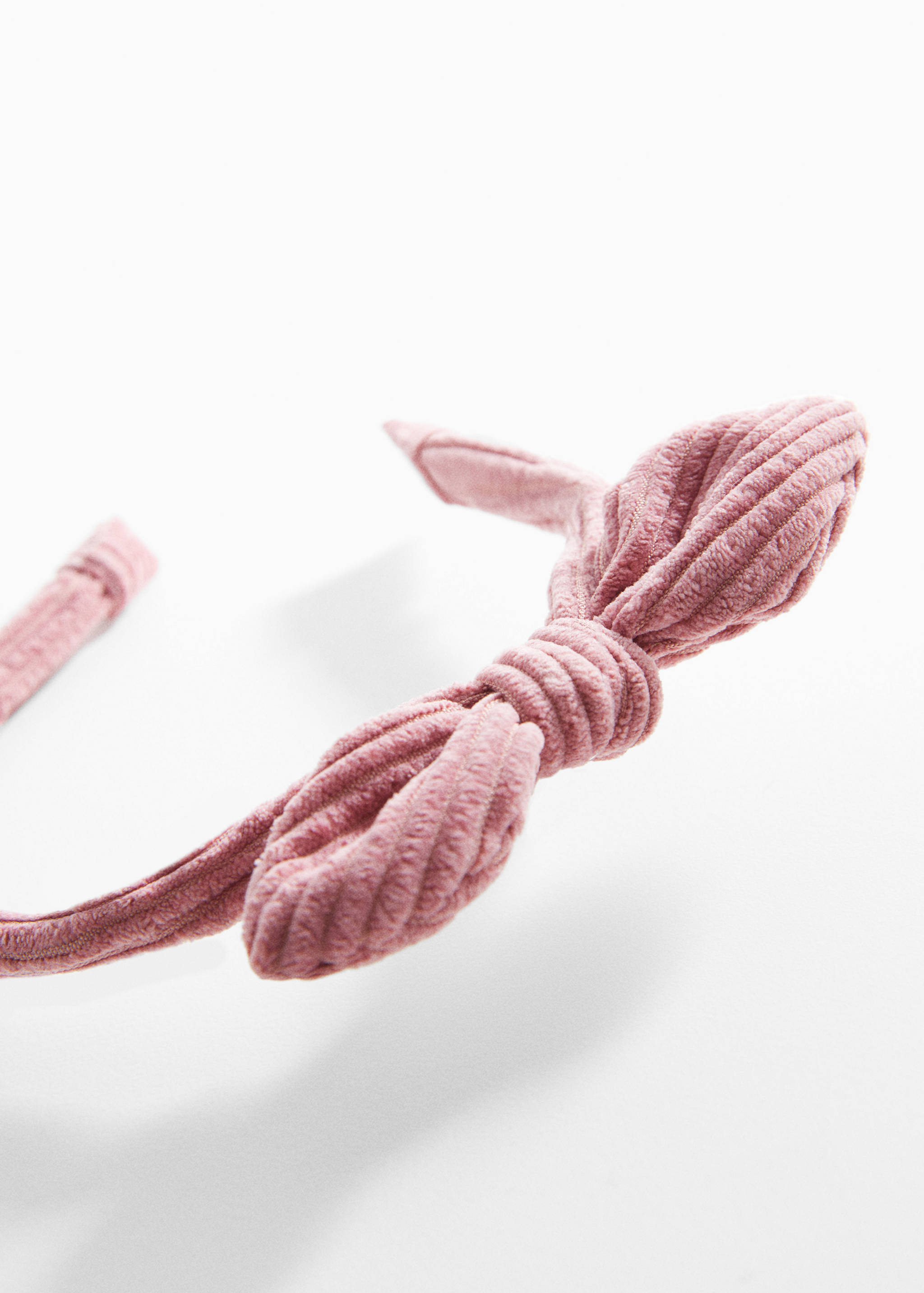 Diadema lazo textura - Plano medio