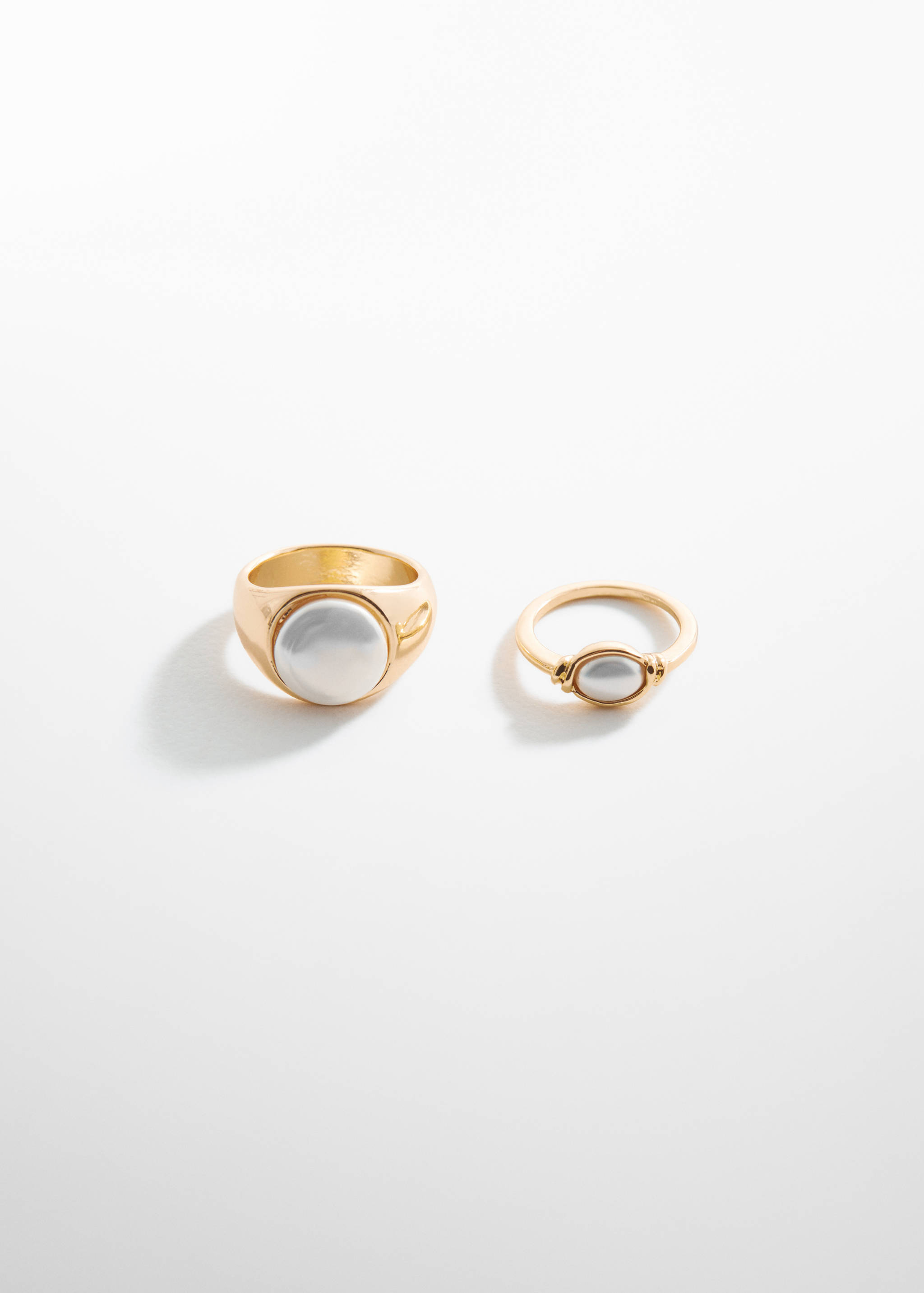 Набор колец с жемчужиной - Изделие без модели