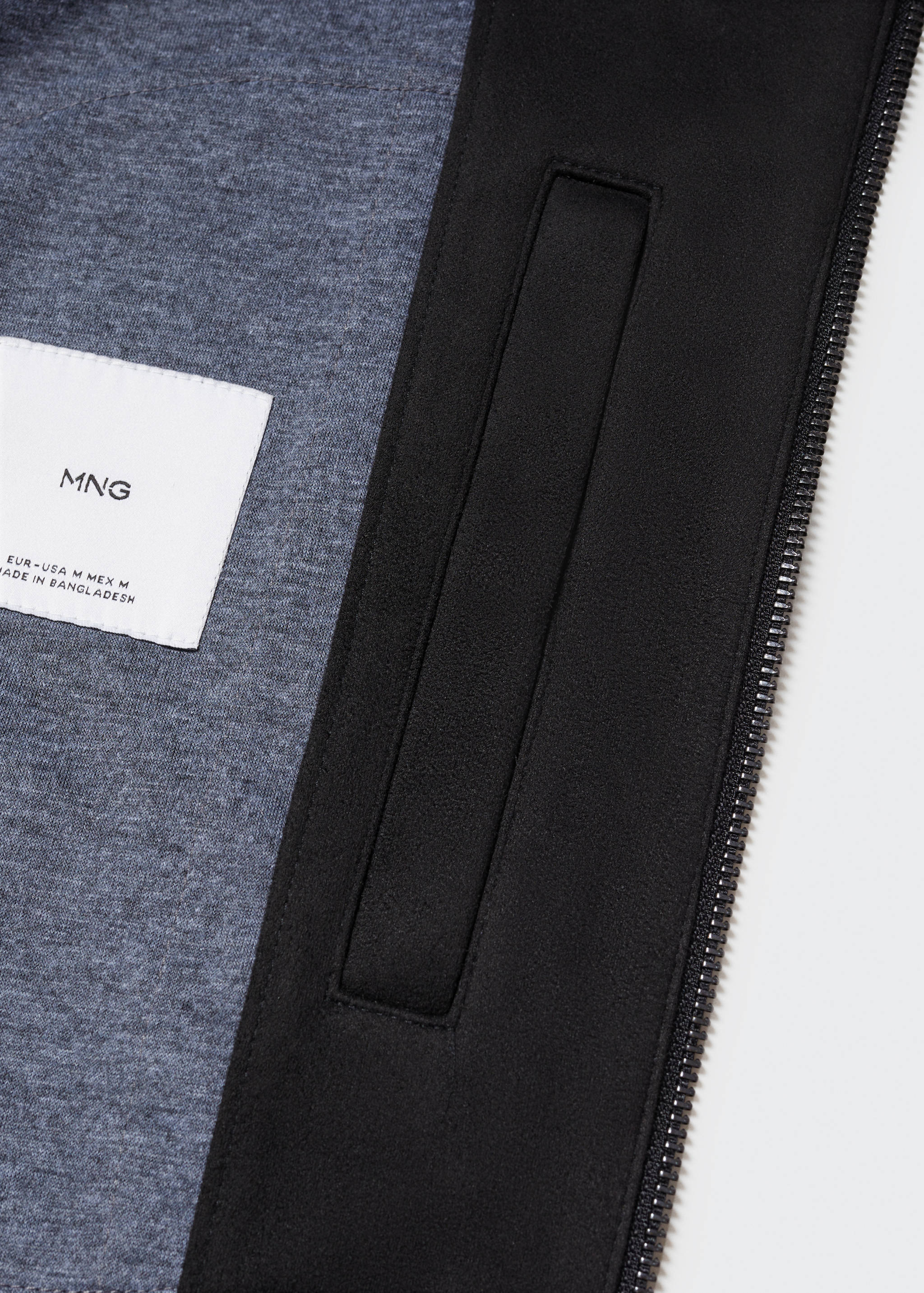 Куртка-бомбер с эффектом замши - Деталь изделия 8