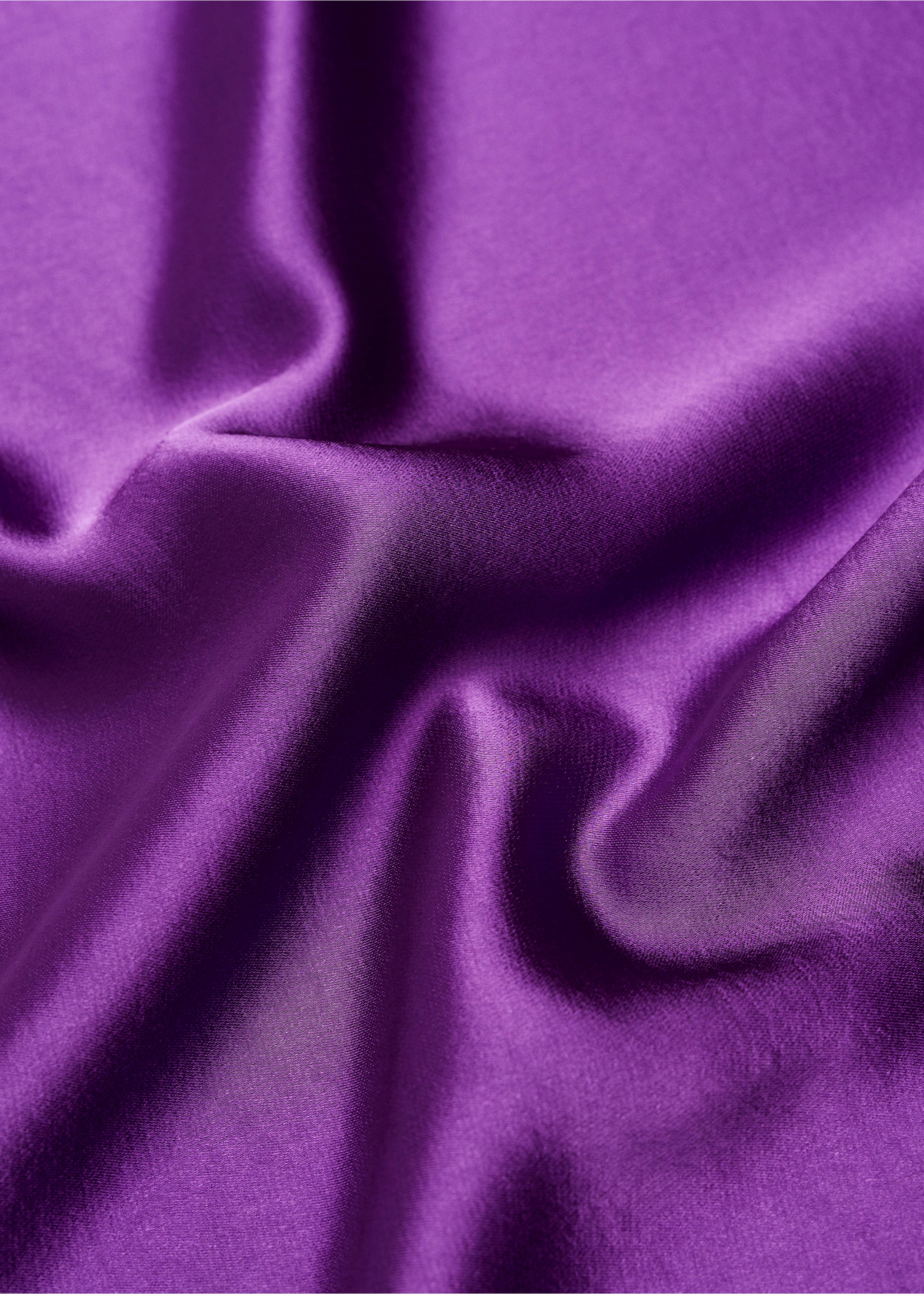 Midi satin skirt - Details of the article 8, Purple. Ref: 57084394-00.
