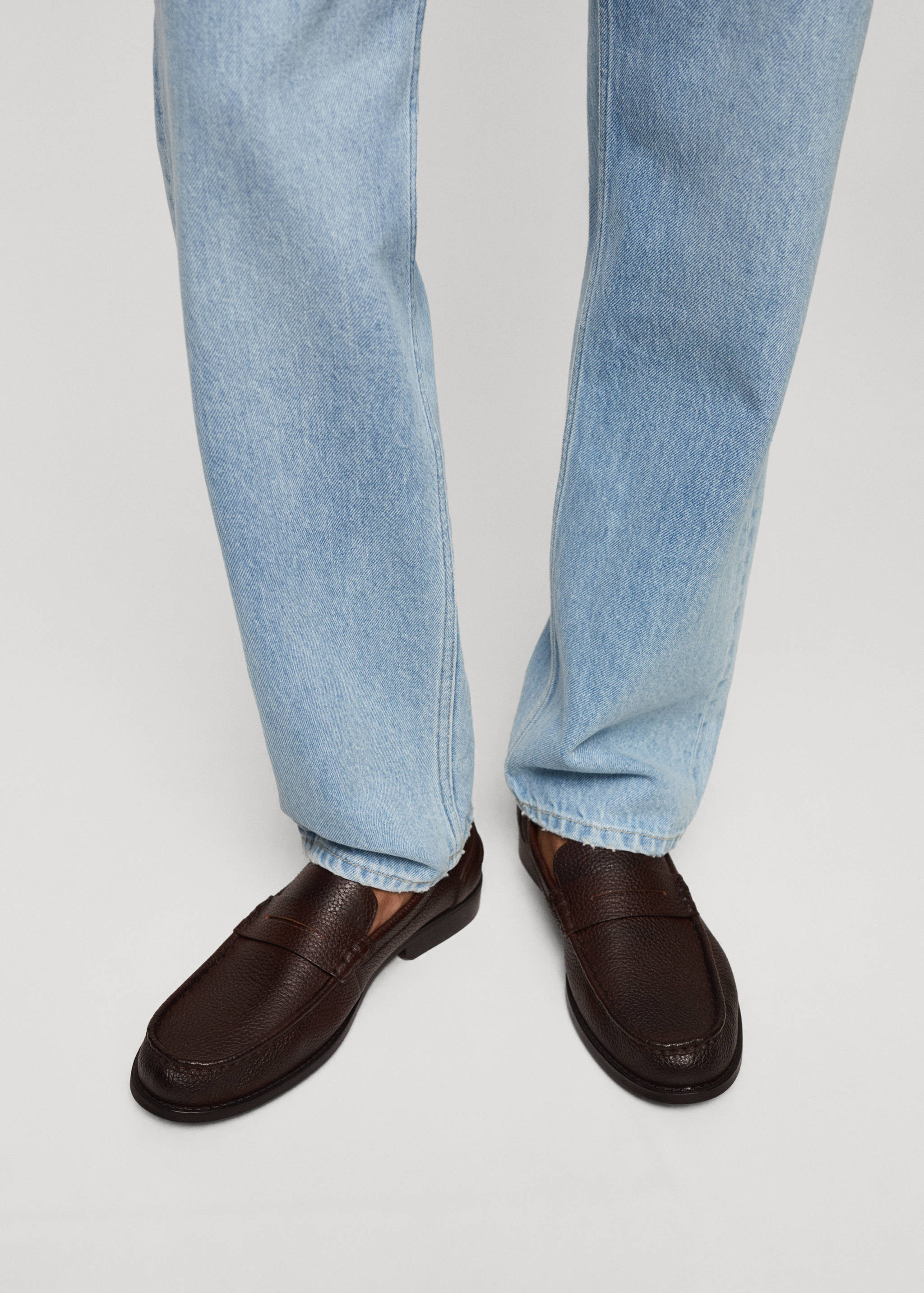 حذاء بدون كعب مع قناع جلدي - تفاصيل المنتج 9