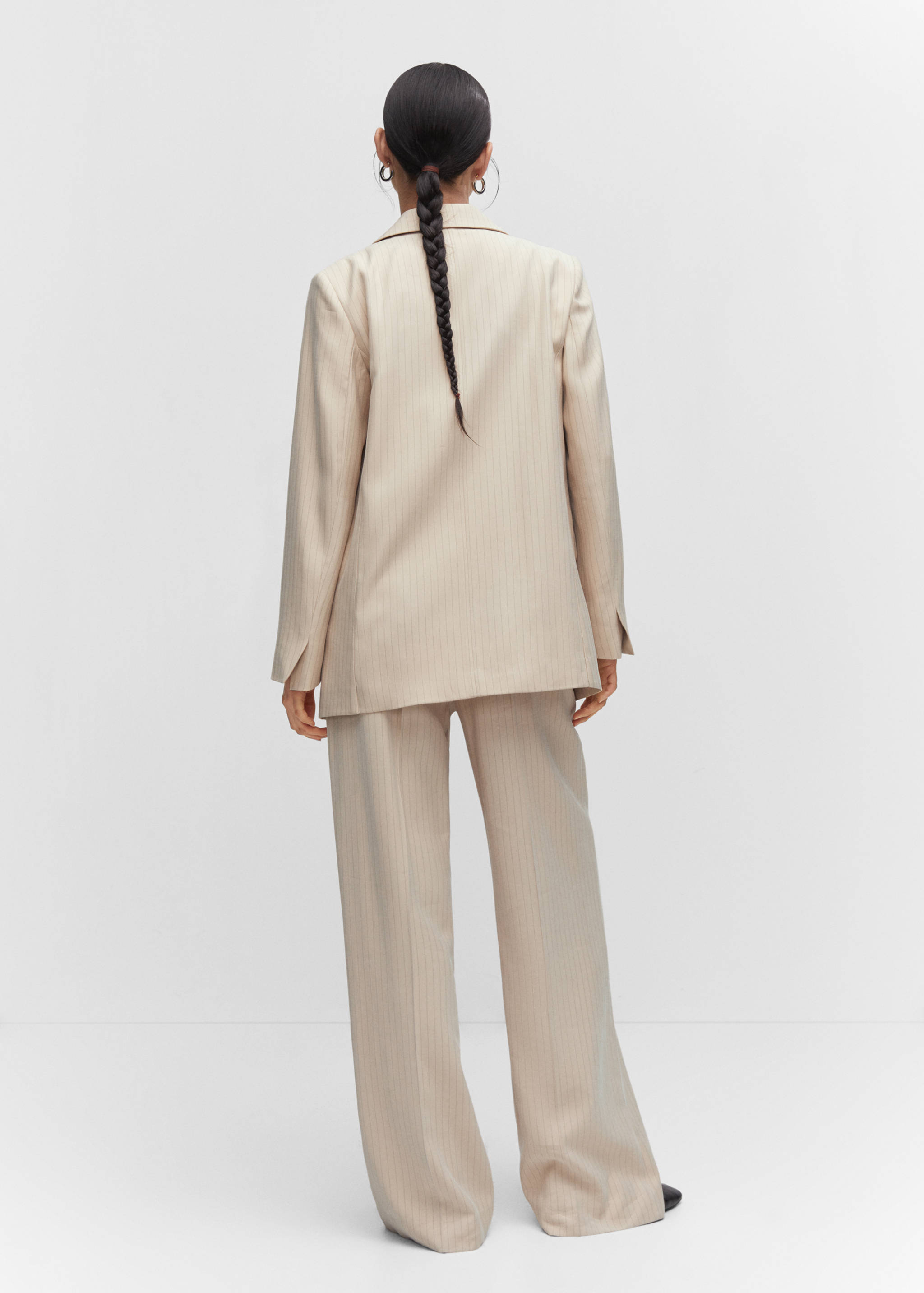 Pinstripe suit blazer - Reverse of the article