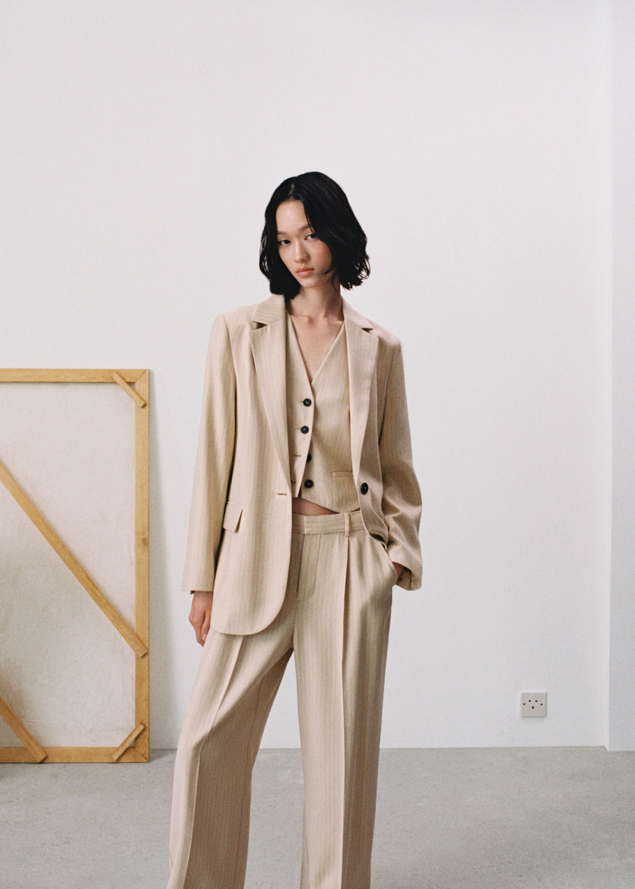 Pinstripe suit blazer - Details of the article 7