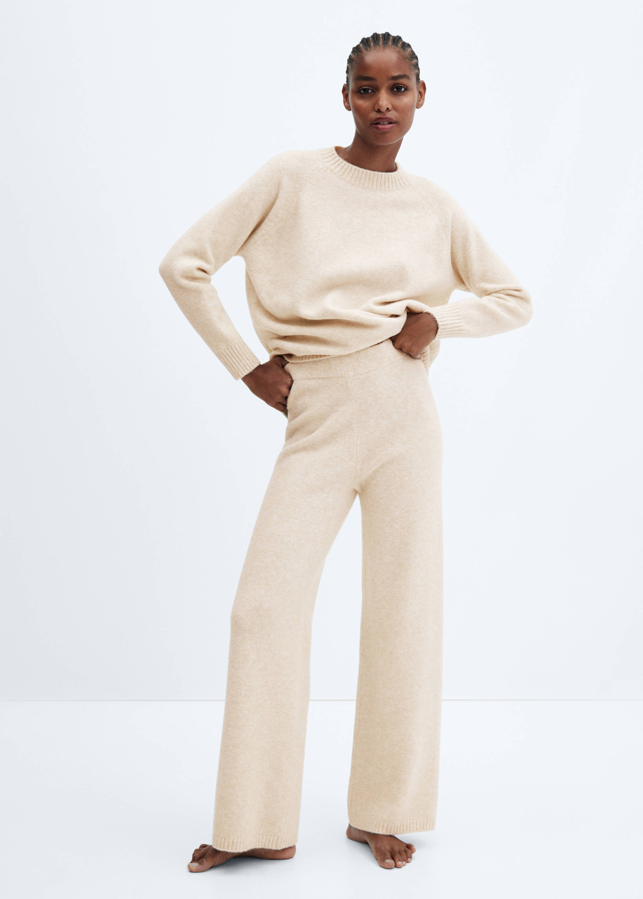 Pantalon maille coton lin - Plan général