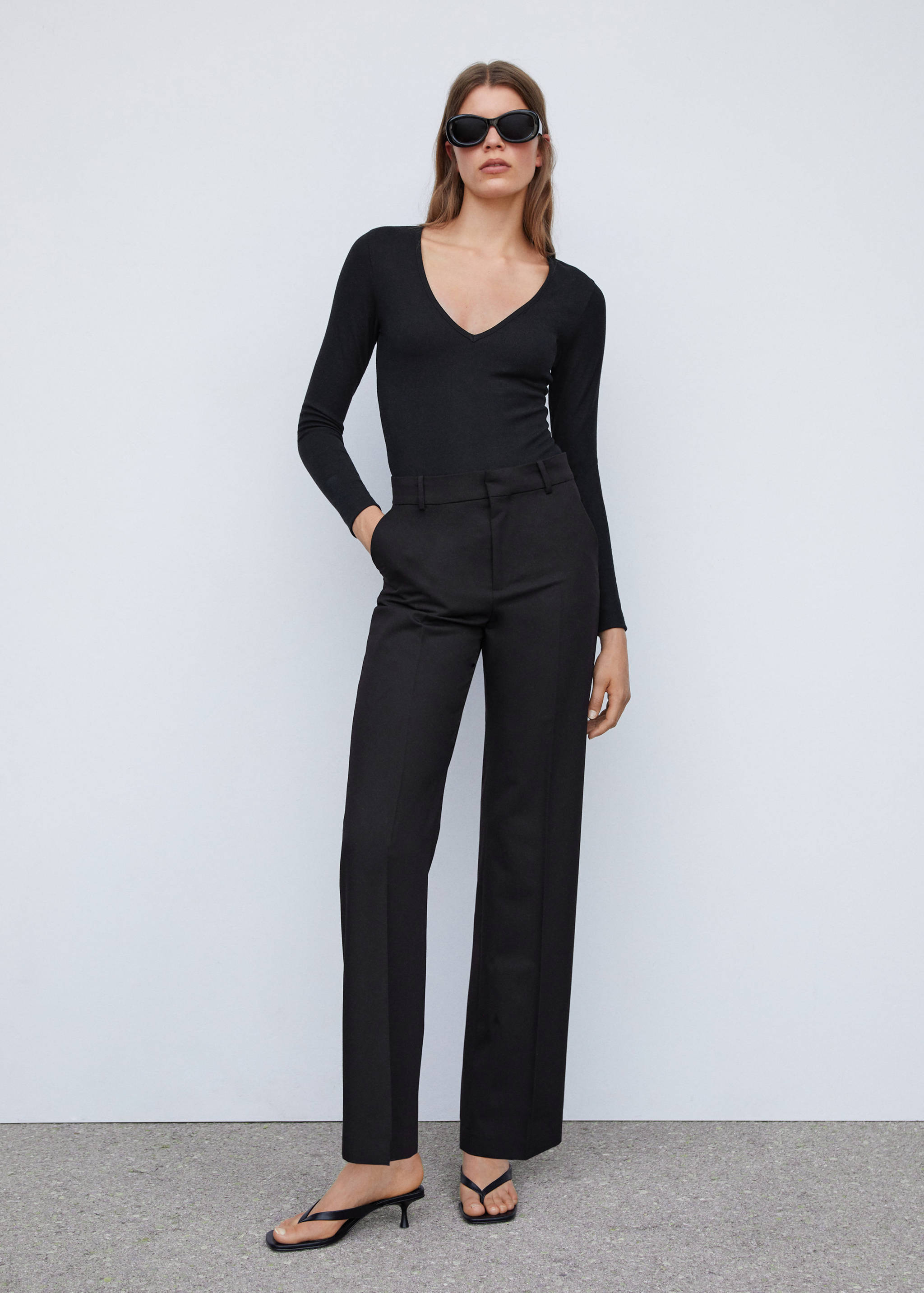 V-neck bodysuit - General plane