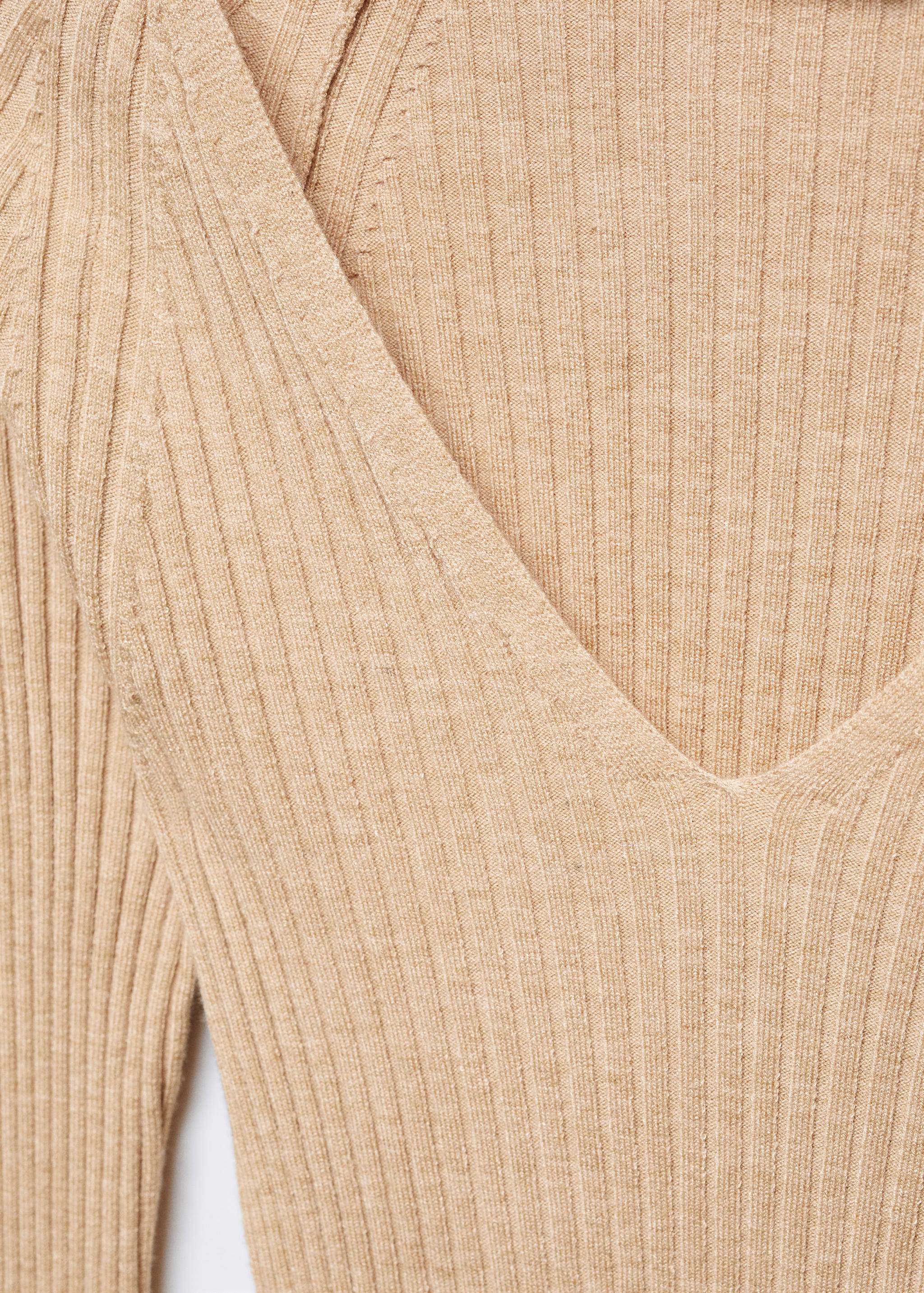 V-neck ribbed knit sweater - Details of the article 8