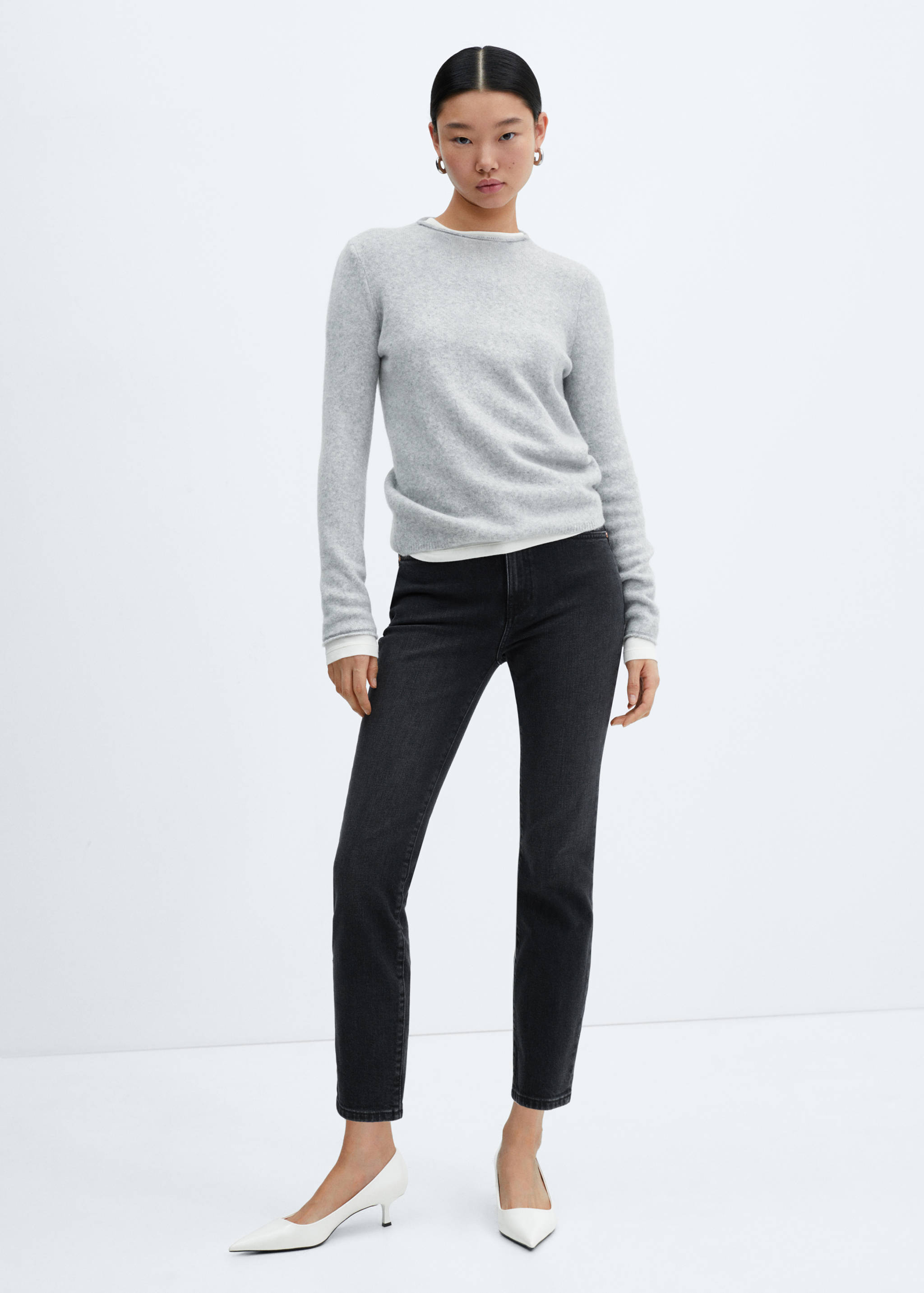 Jeans Claudia slim crop - Plano general