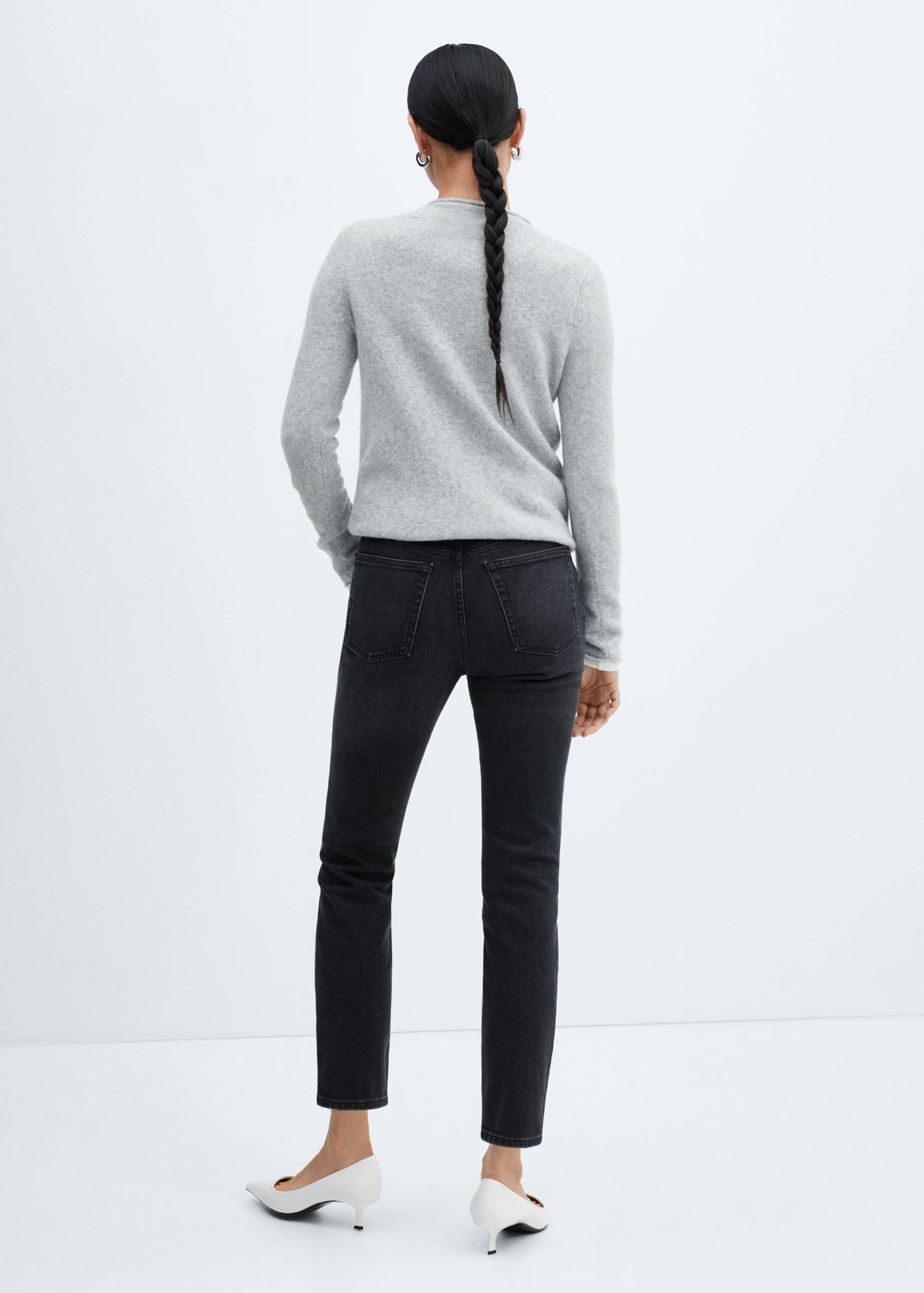 Jeans Claudia slim crop - Reverso del artículo