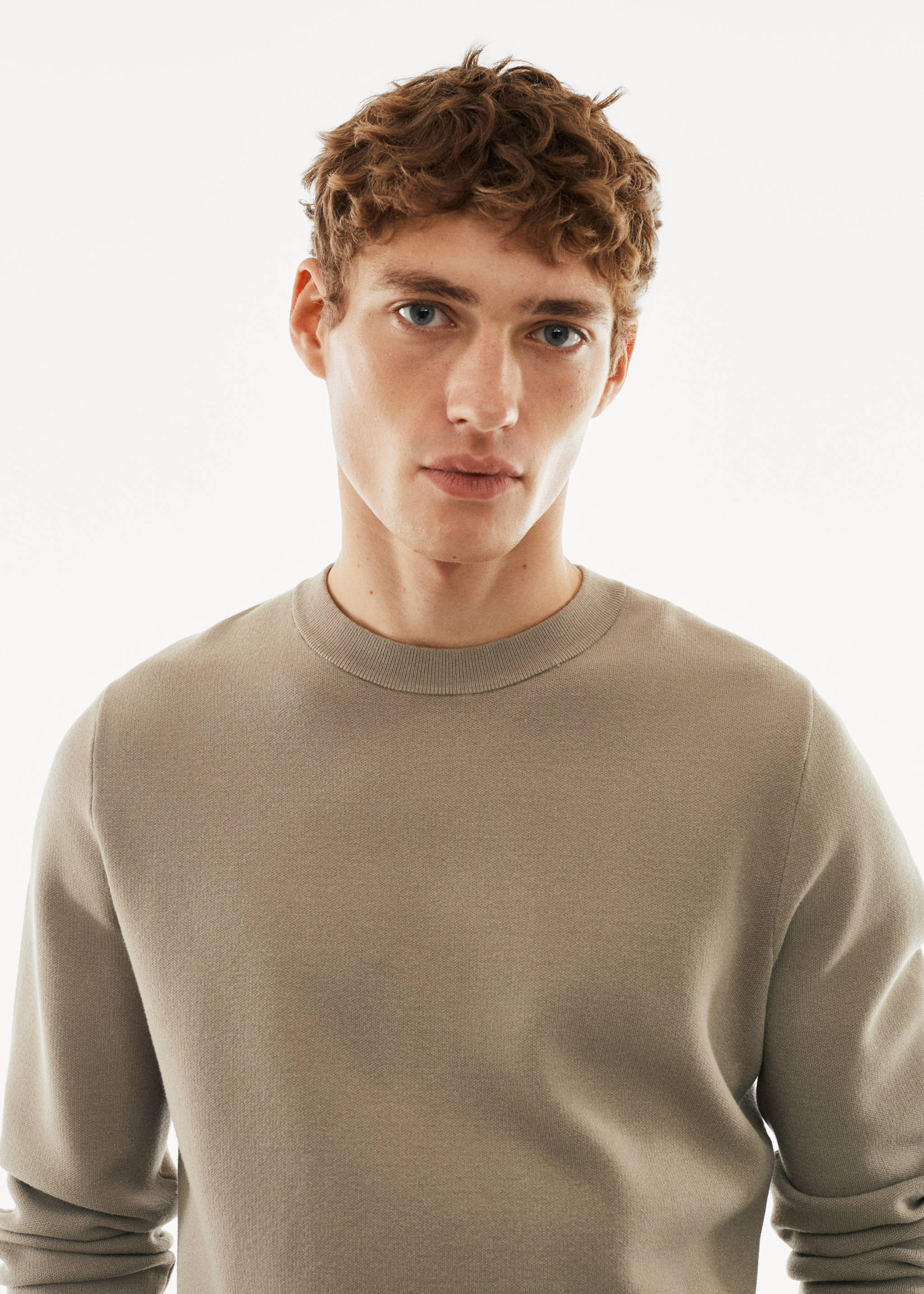 温度调节细线针织毛衣 - null