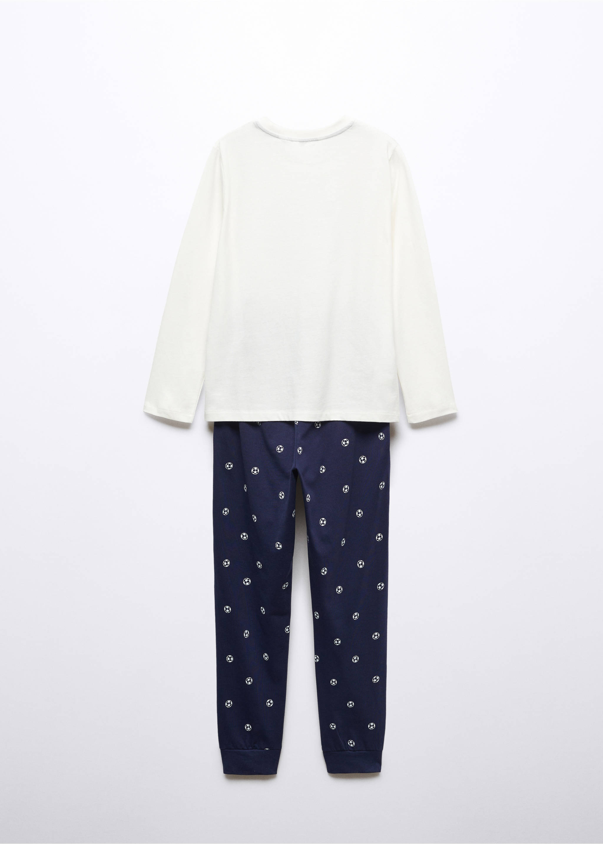 Printed long pyjamas - Reverse of the article, Dark Navy. Ref: 57085143-00.
