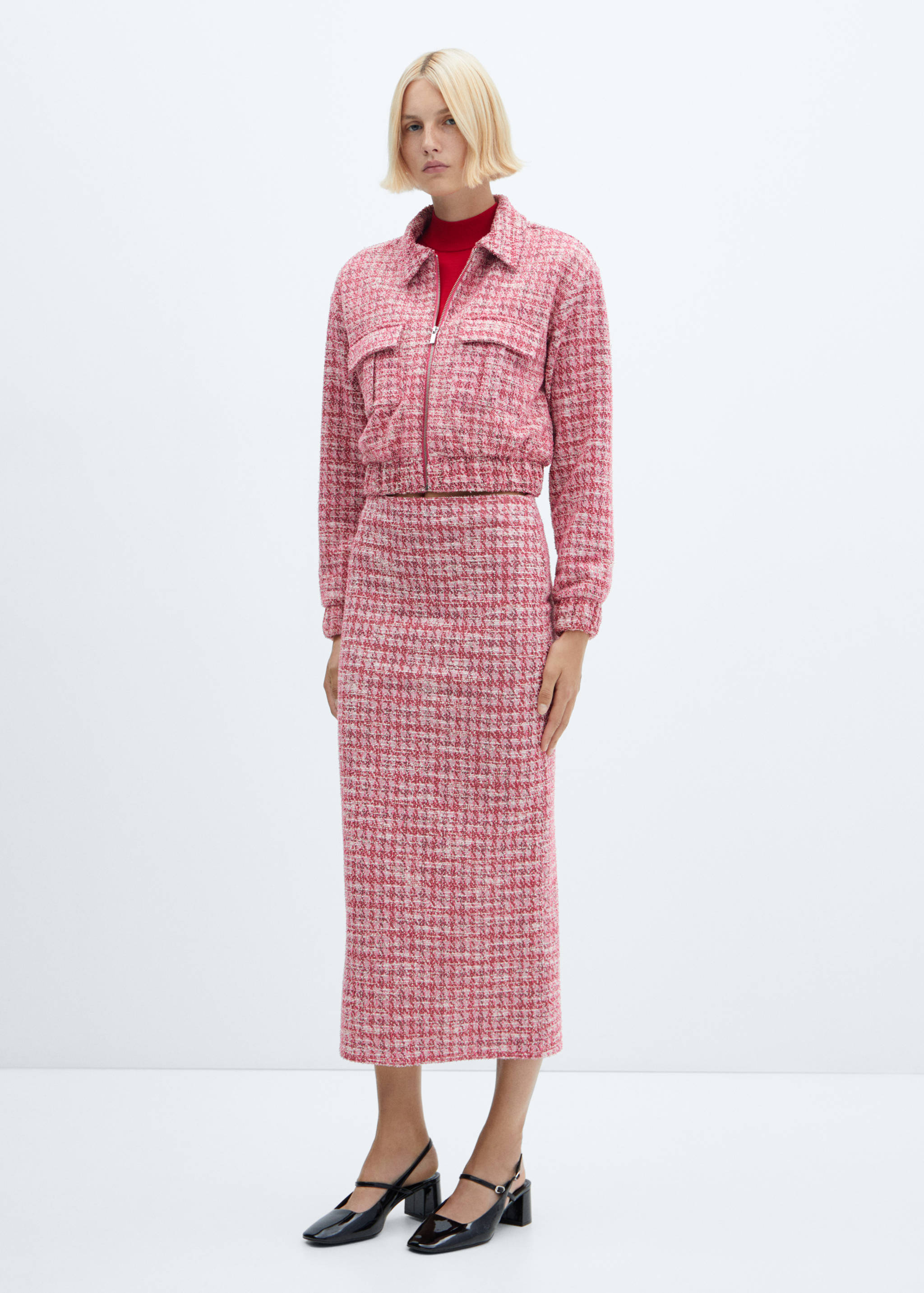 Houndstooth tweed jacket - General plane