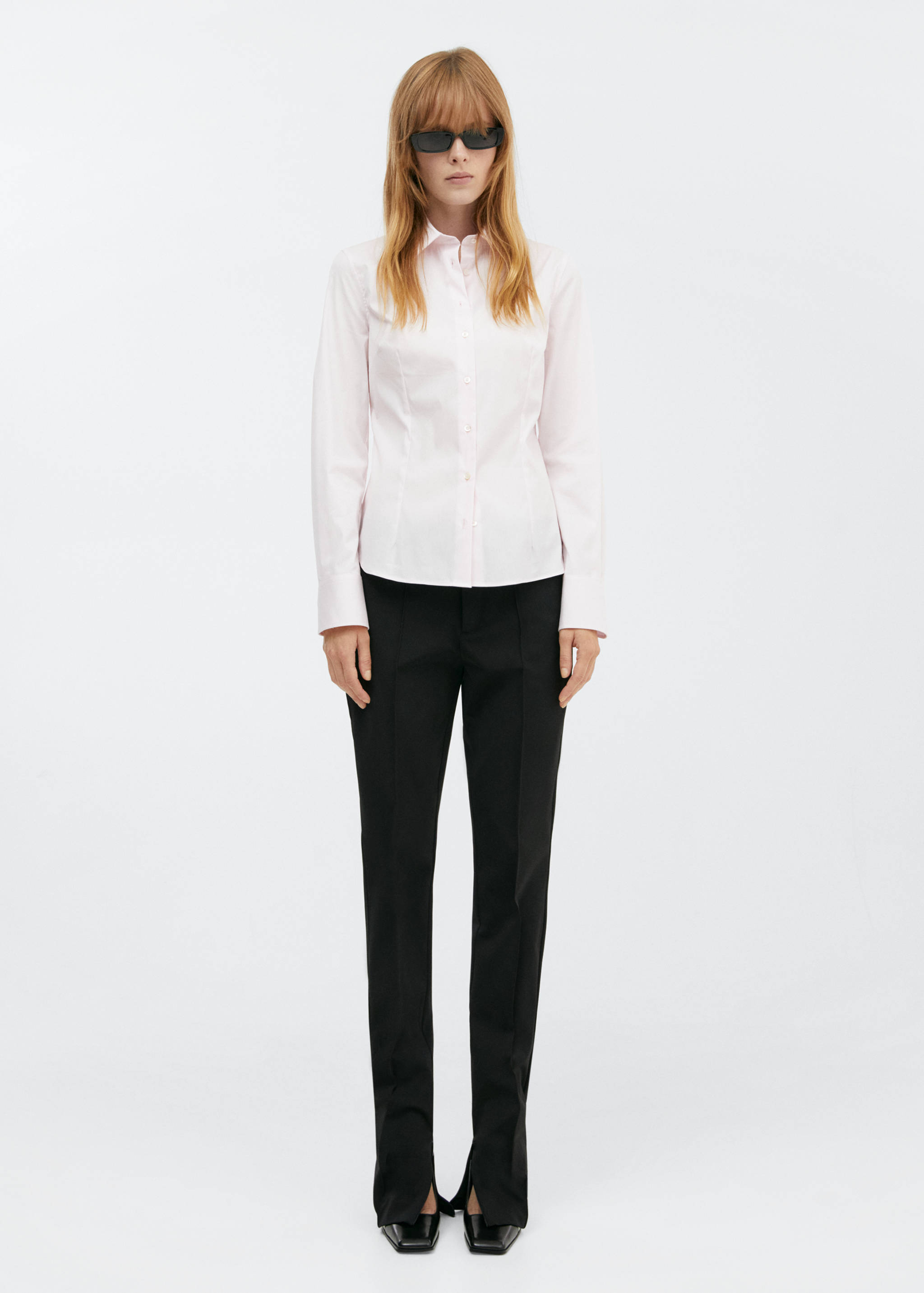 Fitted cotton shirt - General plane