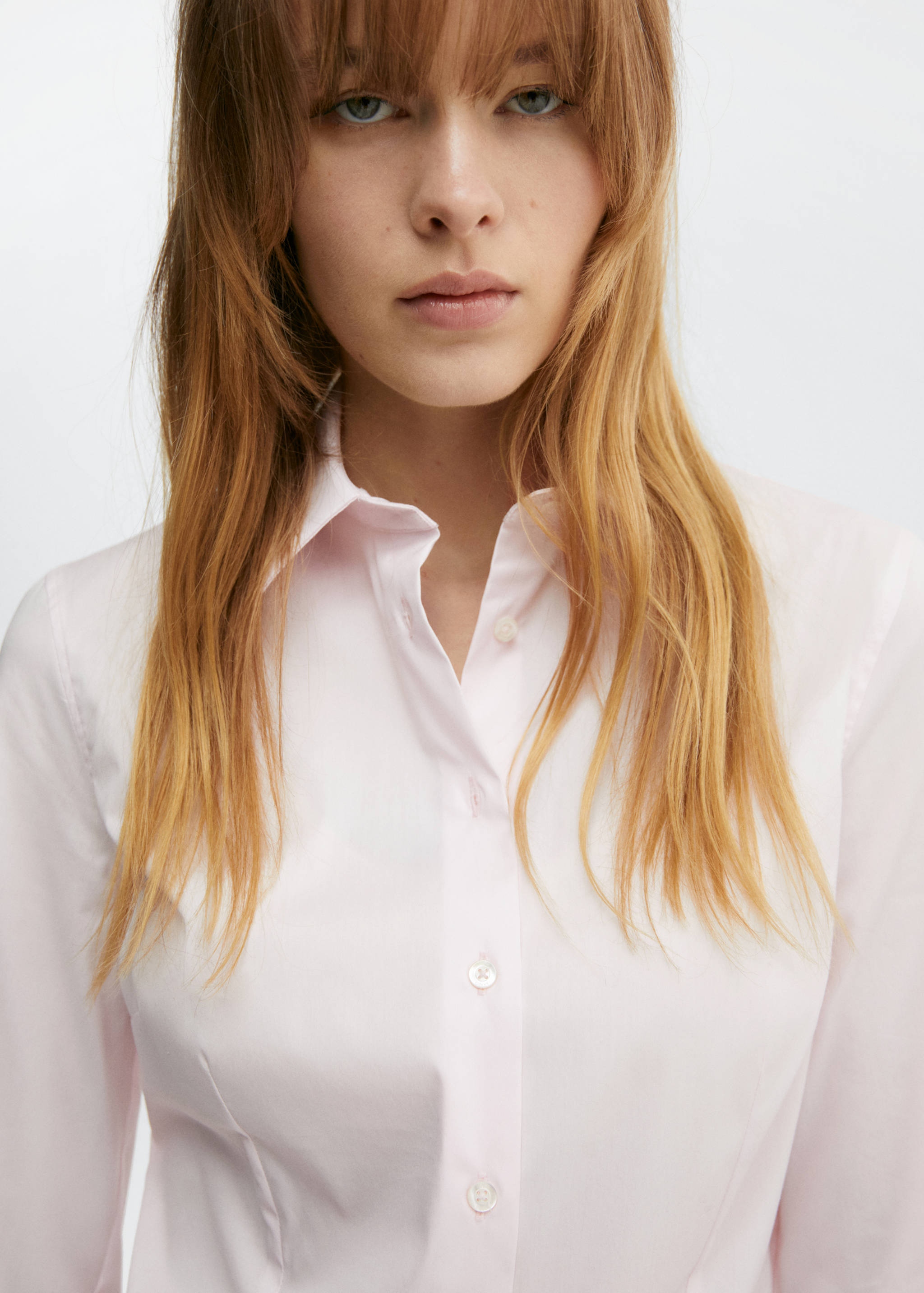 Fitted cotton shirt - Details of the article 1