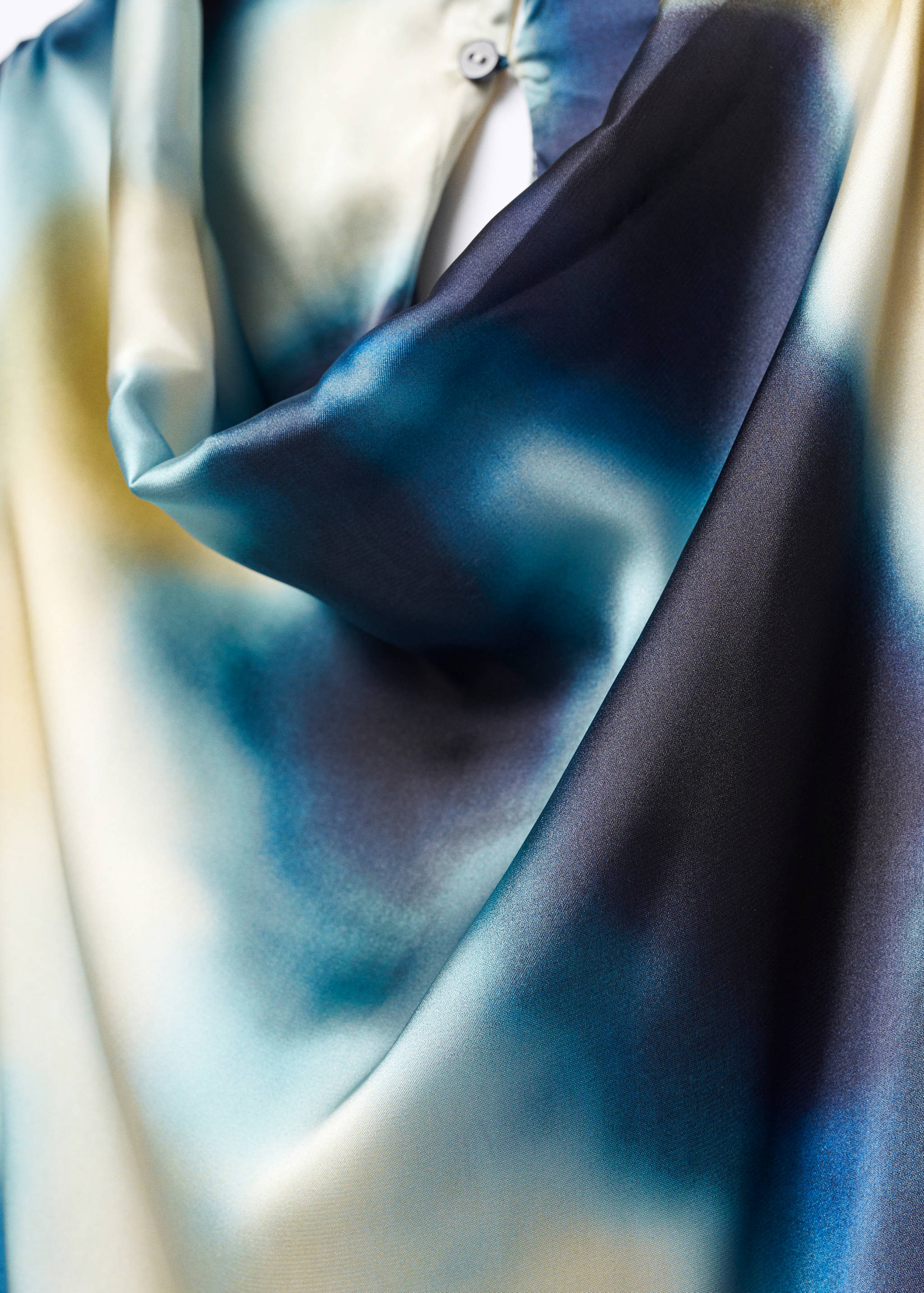 Satin jumpsuit with draped neckline - Details of the article 8